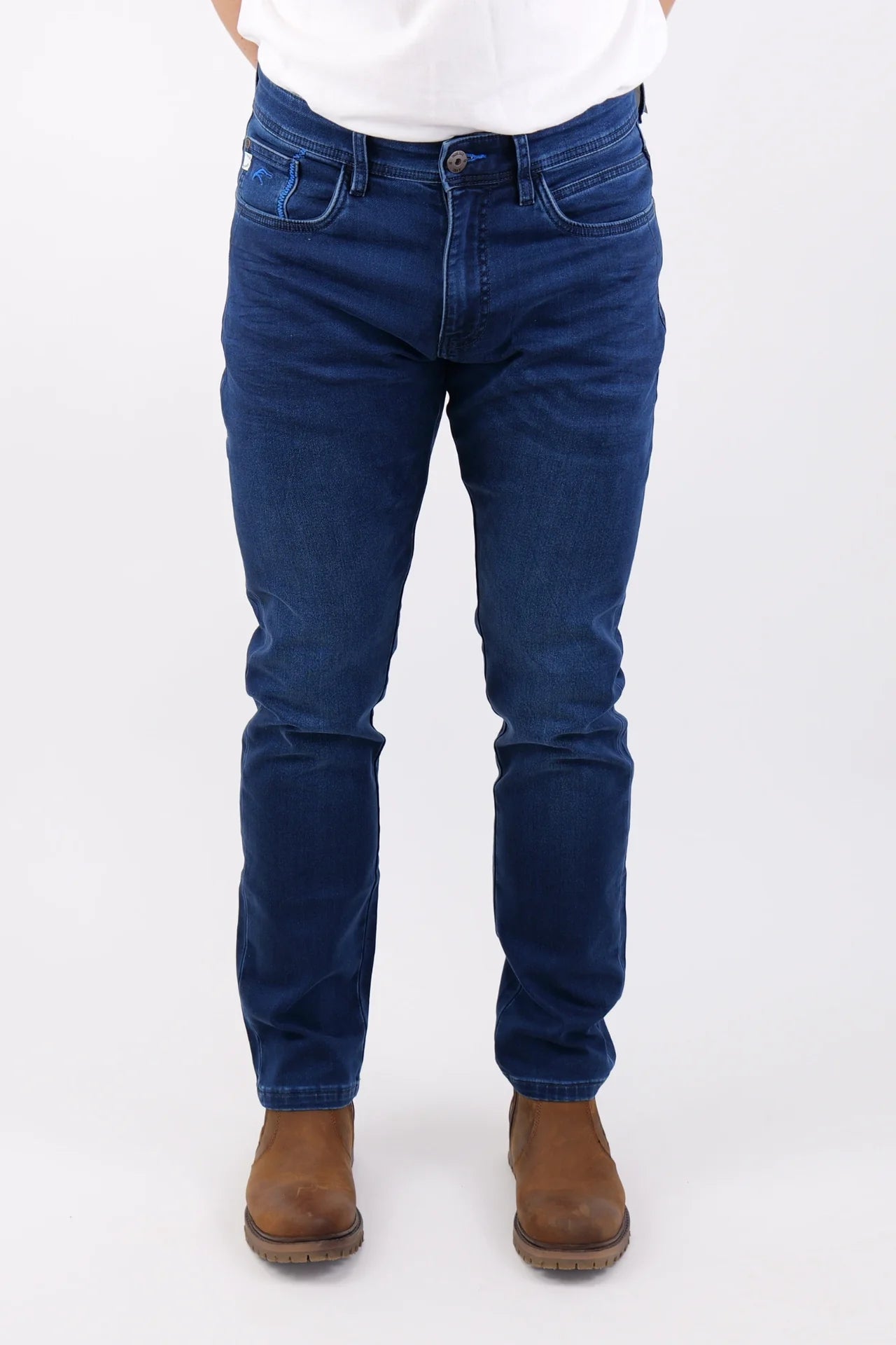Stretch Jeans 'InCoil Jogger' - Work Blue