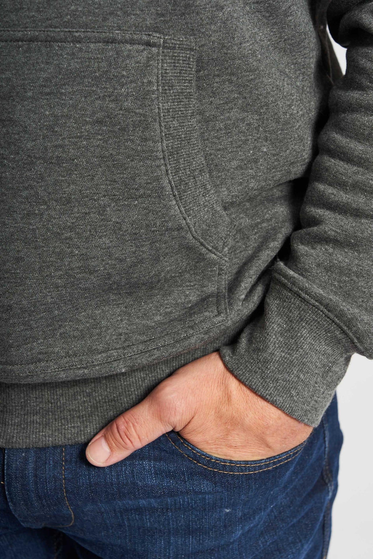 Sweat Hoodie 'Thy' - Dark Grey Mel.