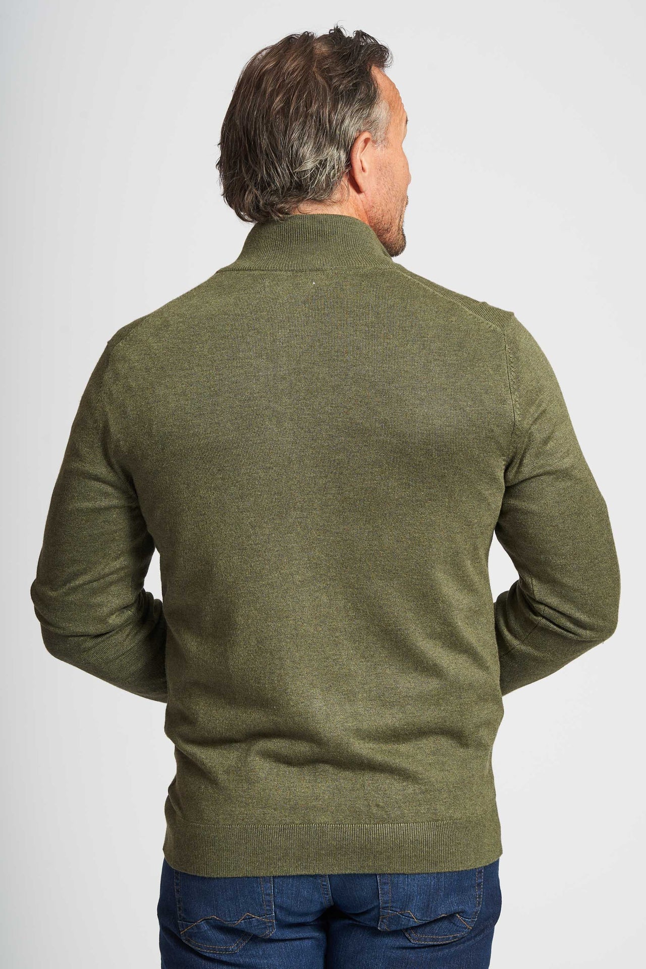 Cardigan Strik 'Frederik' - Army Mel.