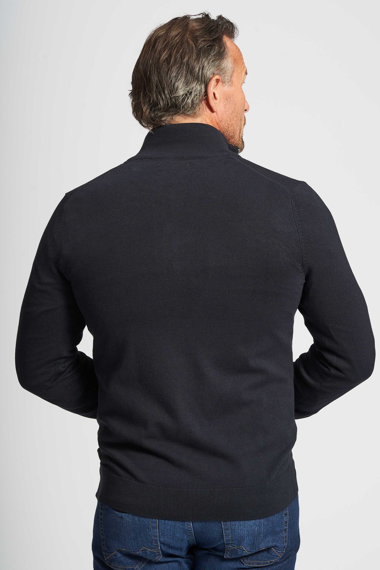 Cardigan Strik 'Asger' - Navy Solid