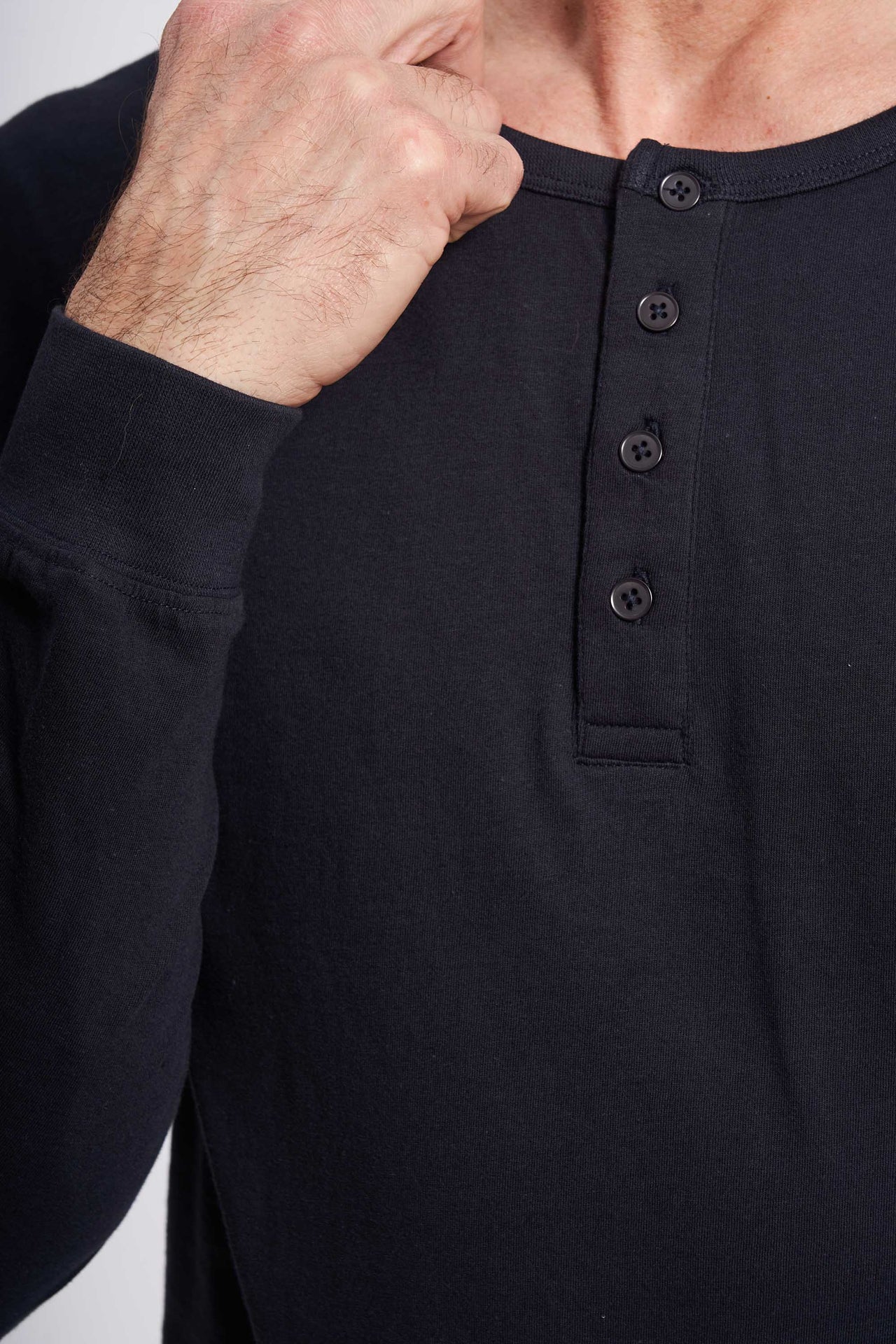 Grandad T-shirt 'Ebeltoft' - Dark Navy