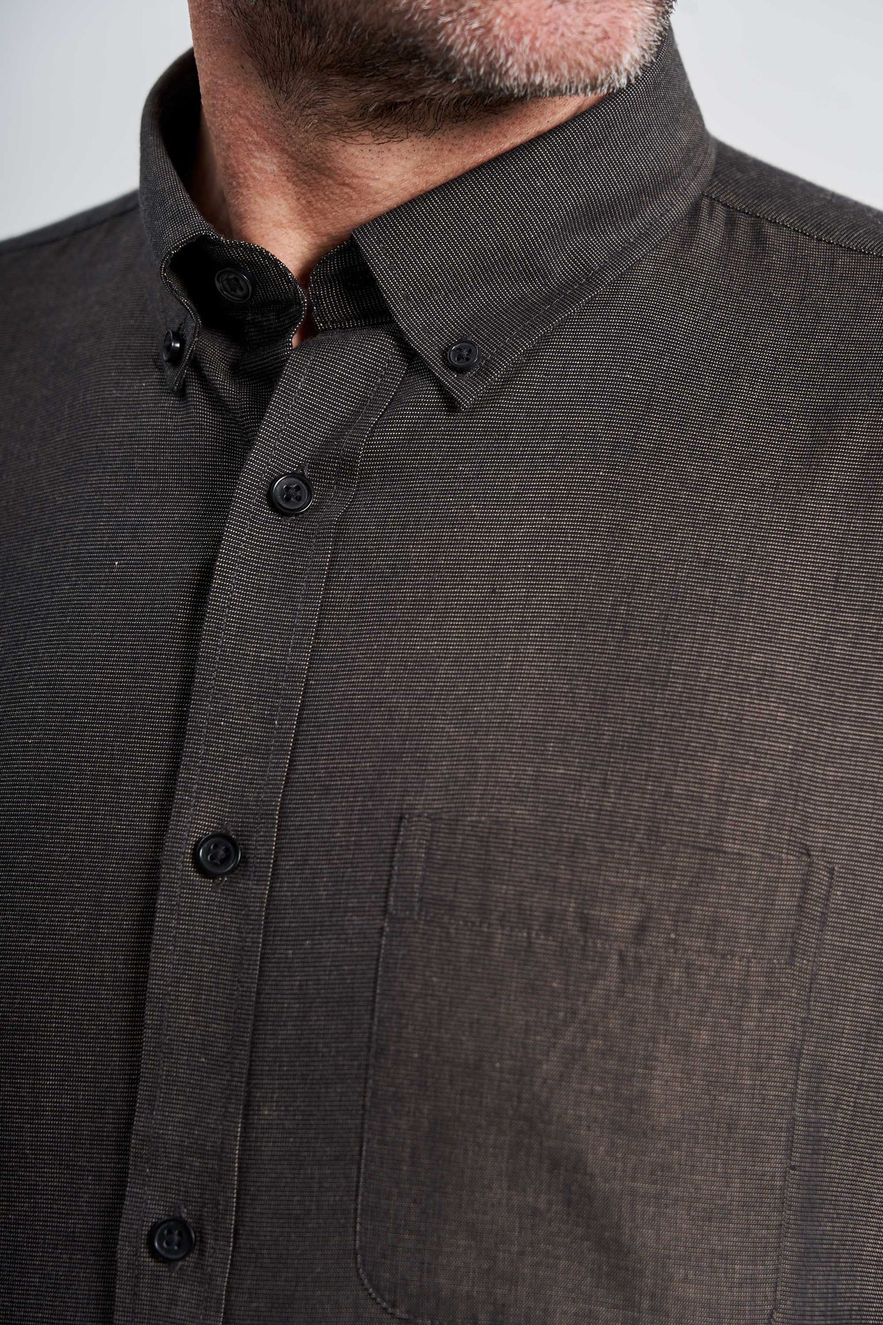 Fil-á-Fil Skjorte 'Arthur' - Brown/Black