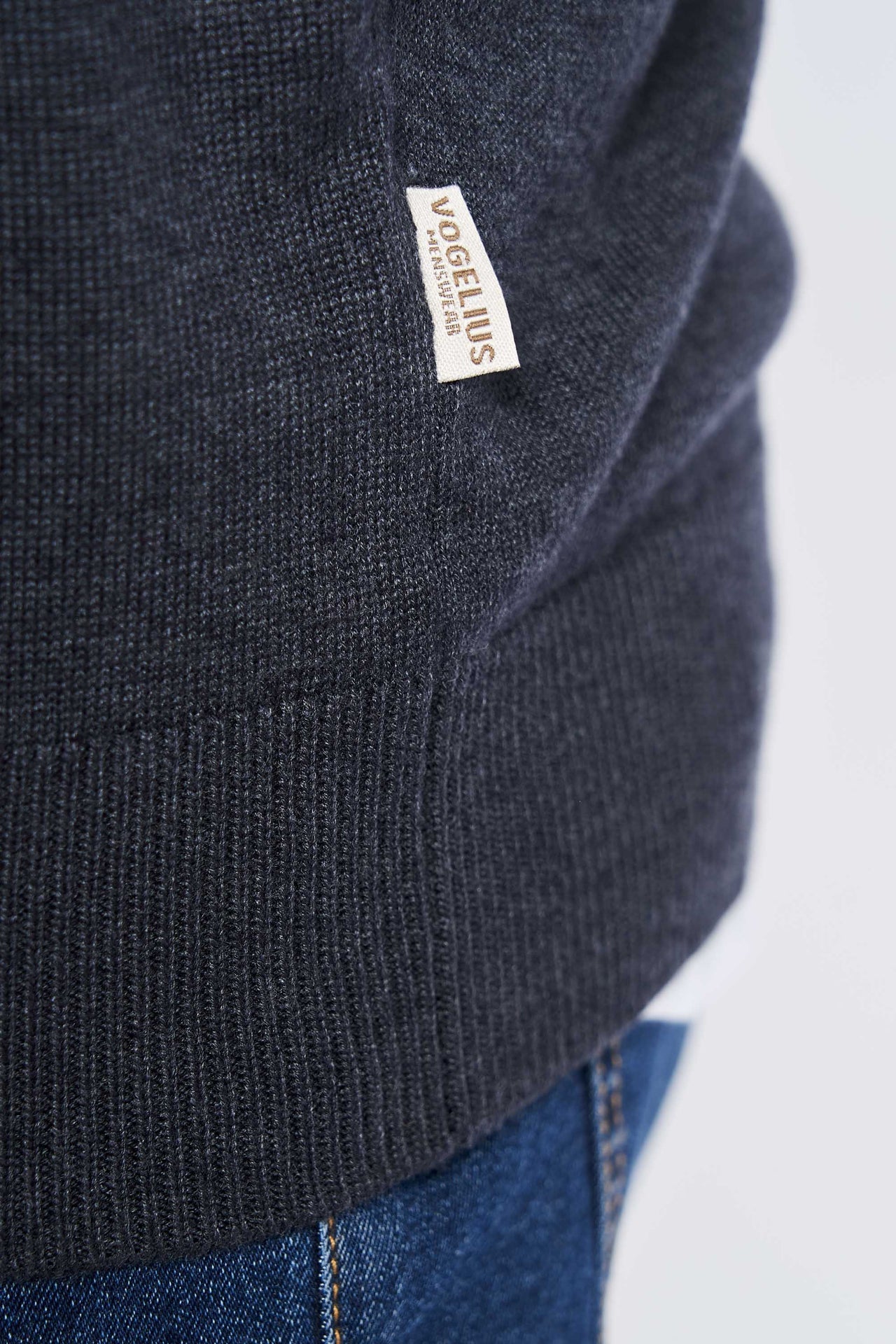 Strik Pullover 'Gentofte' - Navy Melange