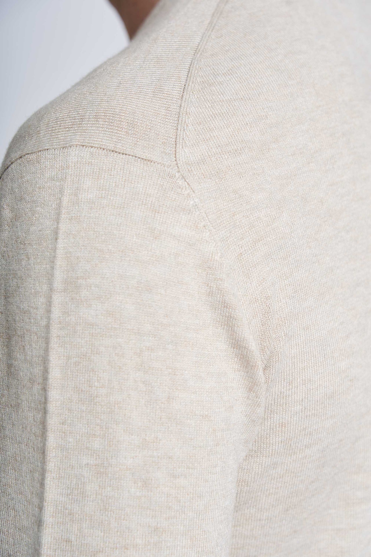 Pullover Strik 'Tjele' - Sand Melange