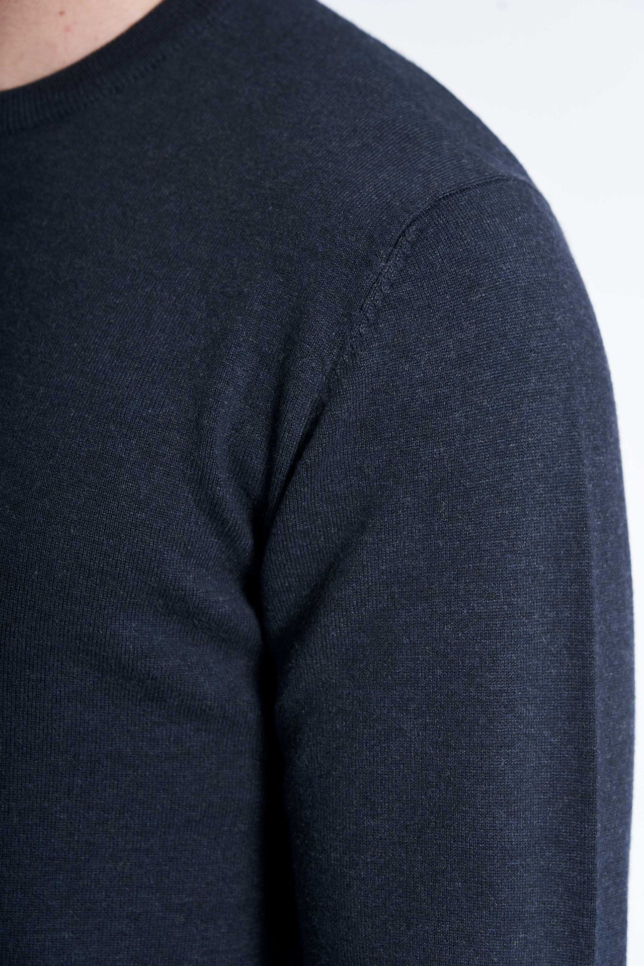 Pullover Strik 'Tjele' - Navy Melange