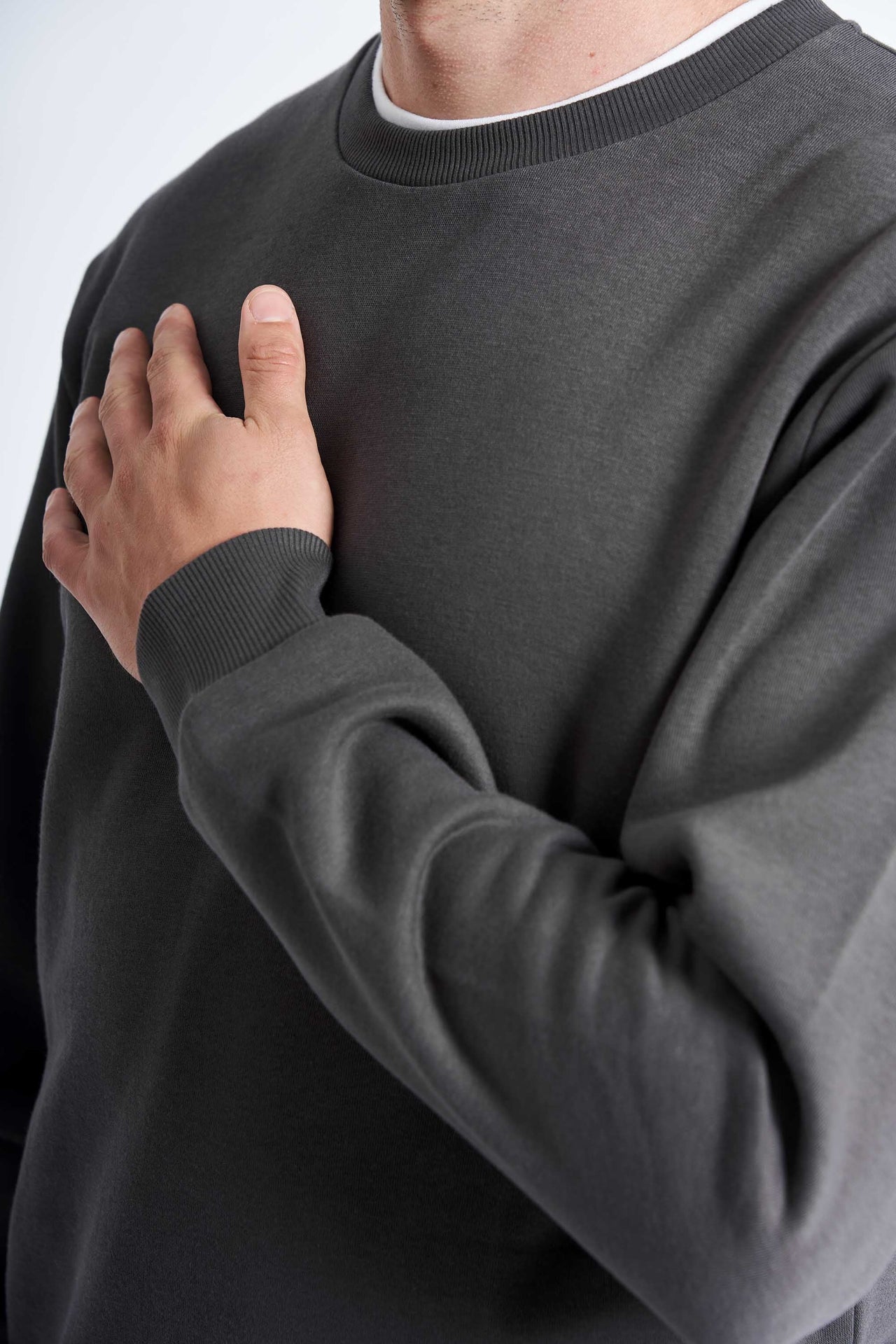 Crewneck Sweatshirt 'Kasper' - Dark Grey