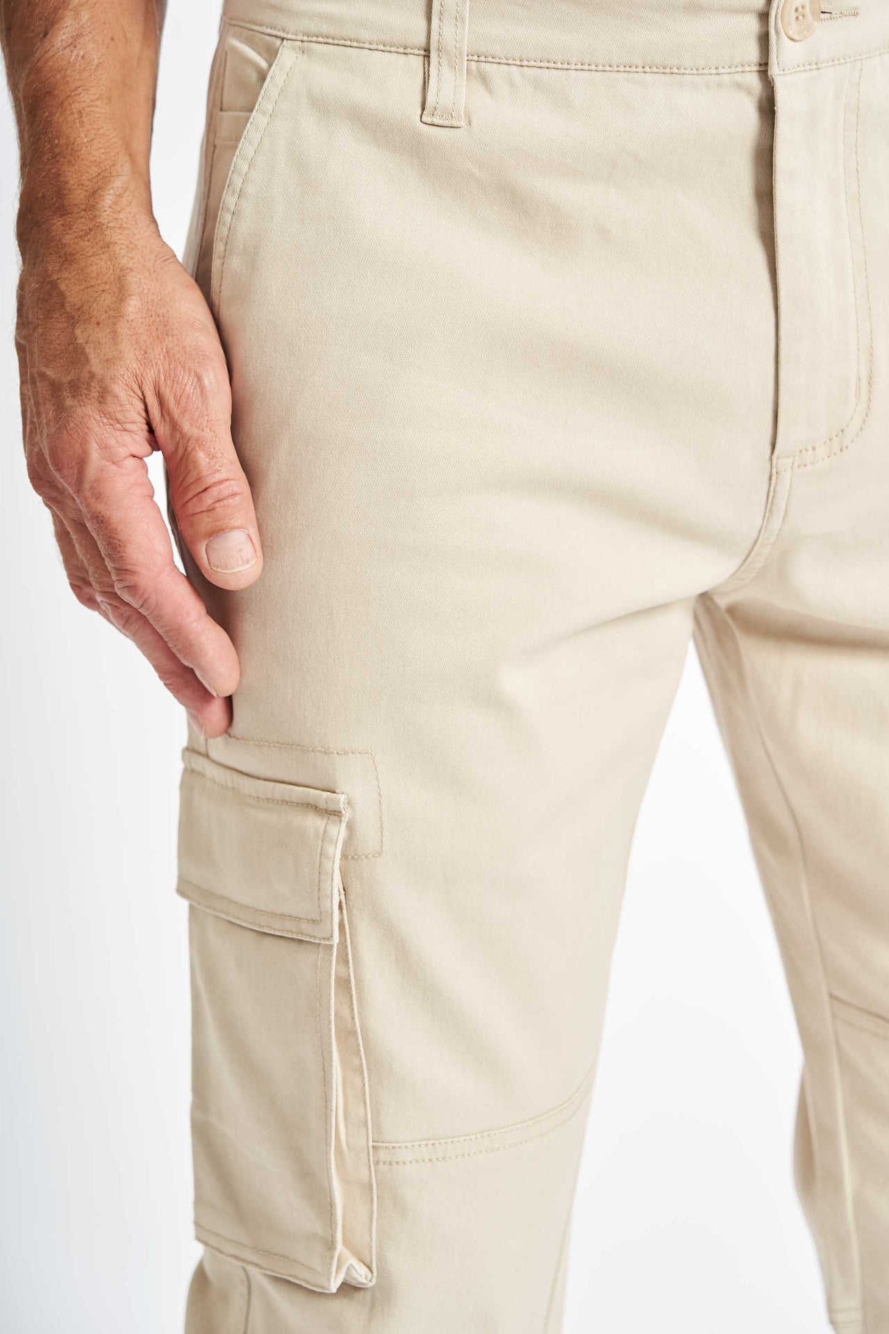 Cargo Pants 'Vestervig' - Light Cement