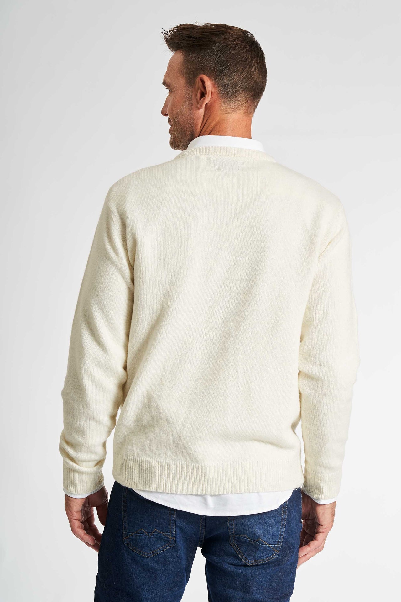 Strik m. Uld 'Langaa' - Whitecap Gray Melange