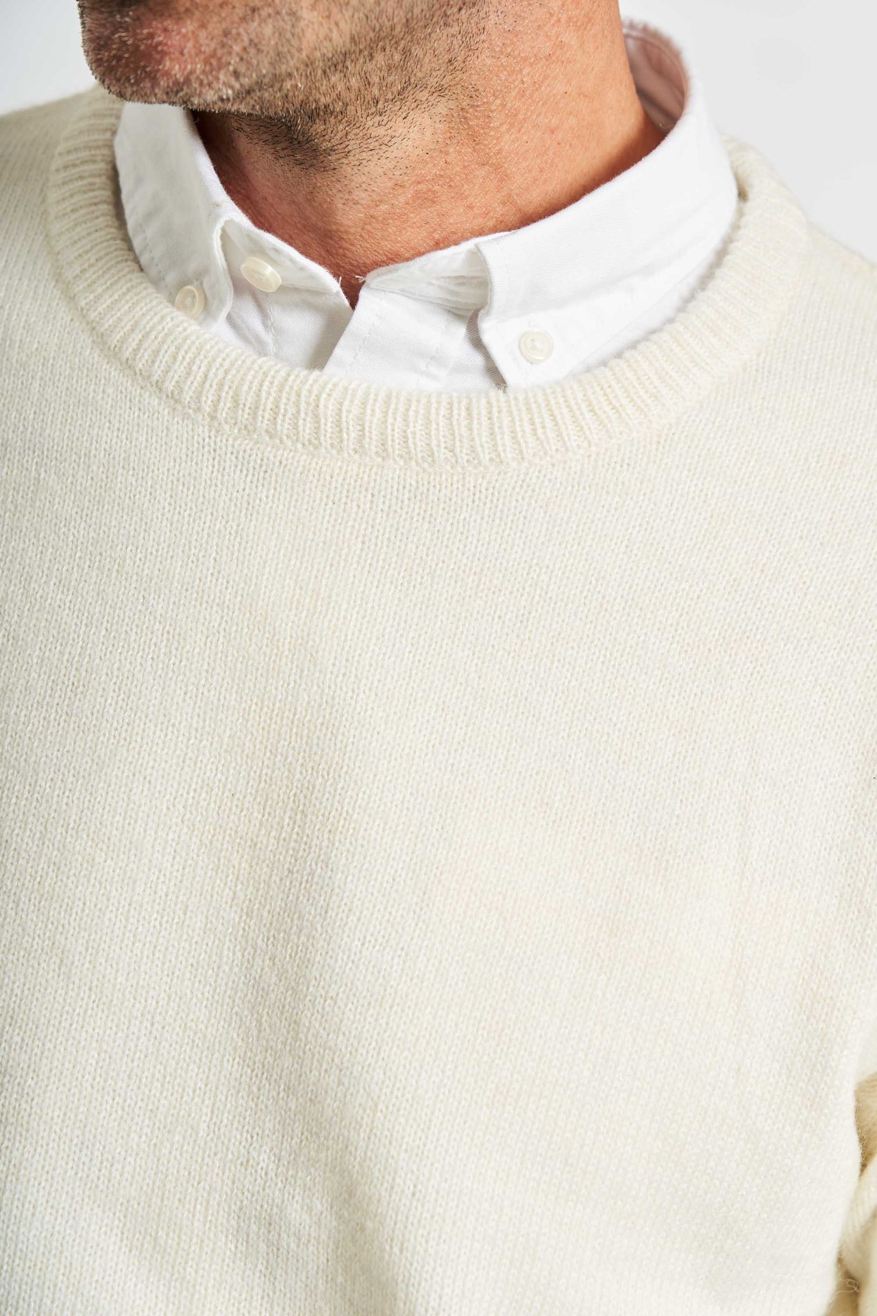 Strik m. Uld 'Langaa' - Whitecap Gray Melange