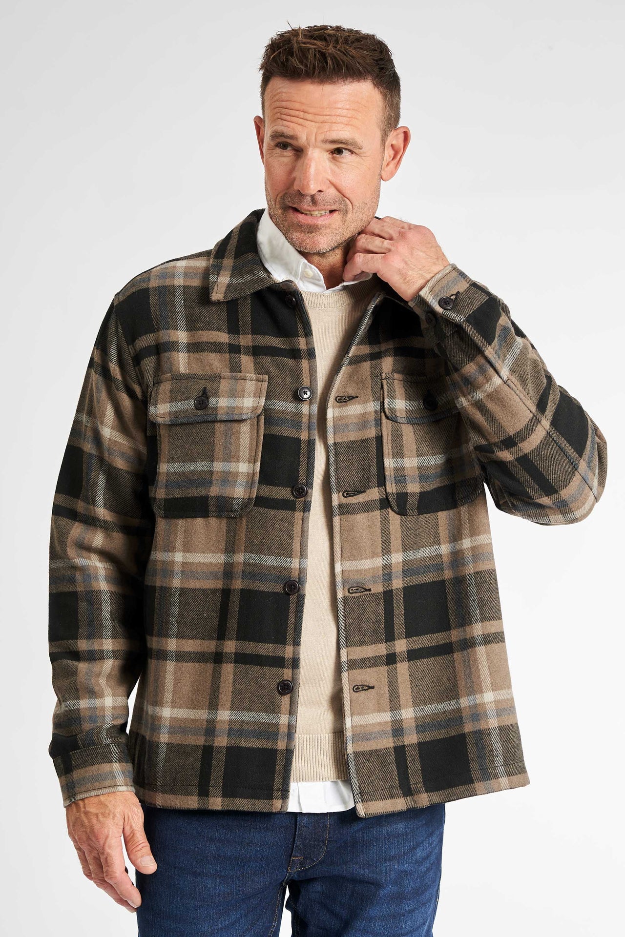 O'Neck Strik 'Haderslev' - Sand