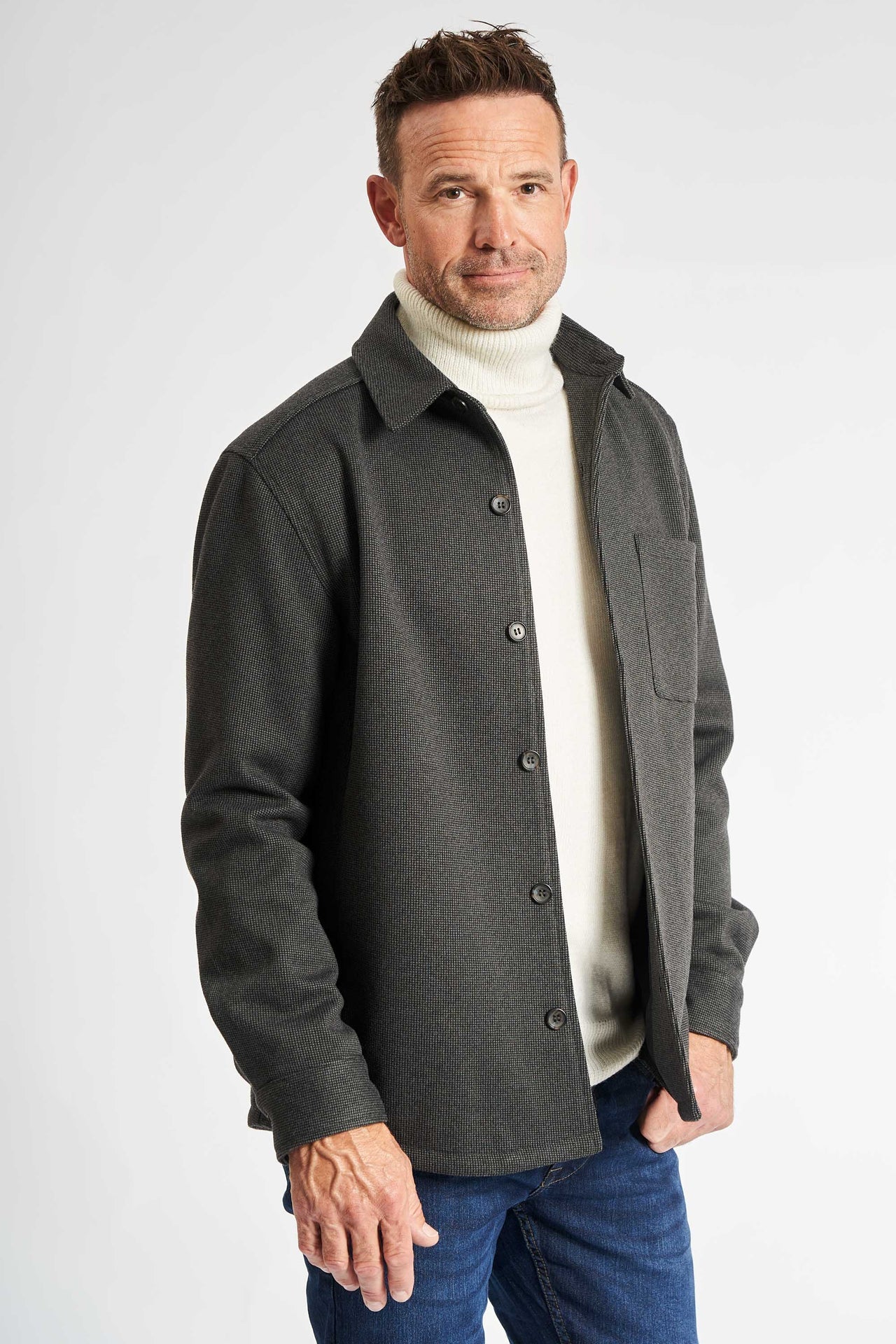 Frakke 'Outrup' - Anthracite Mix