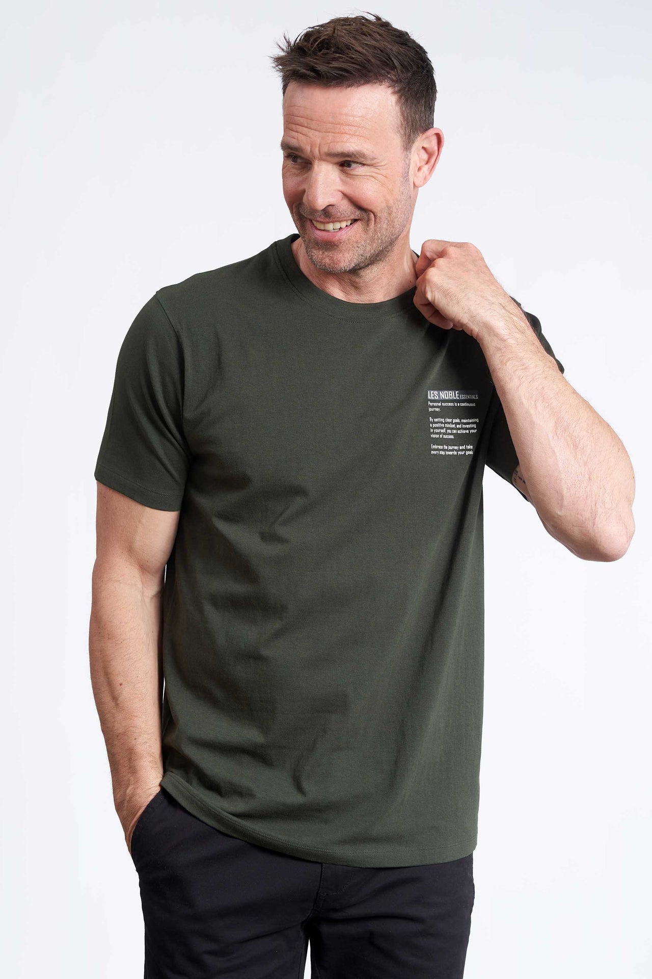 Logo T-Shirt 'Mern' - Hunter Green Three