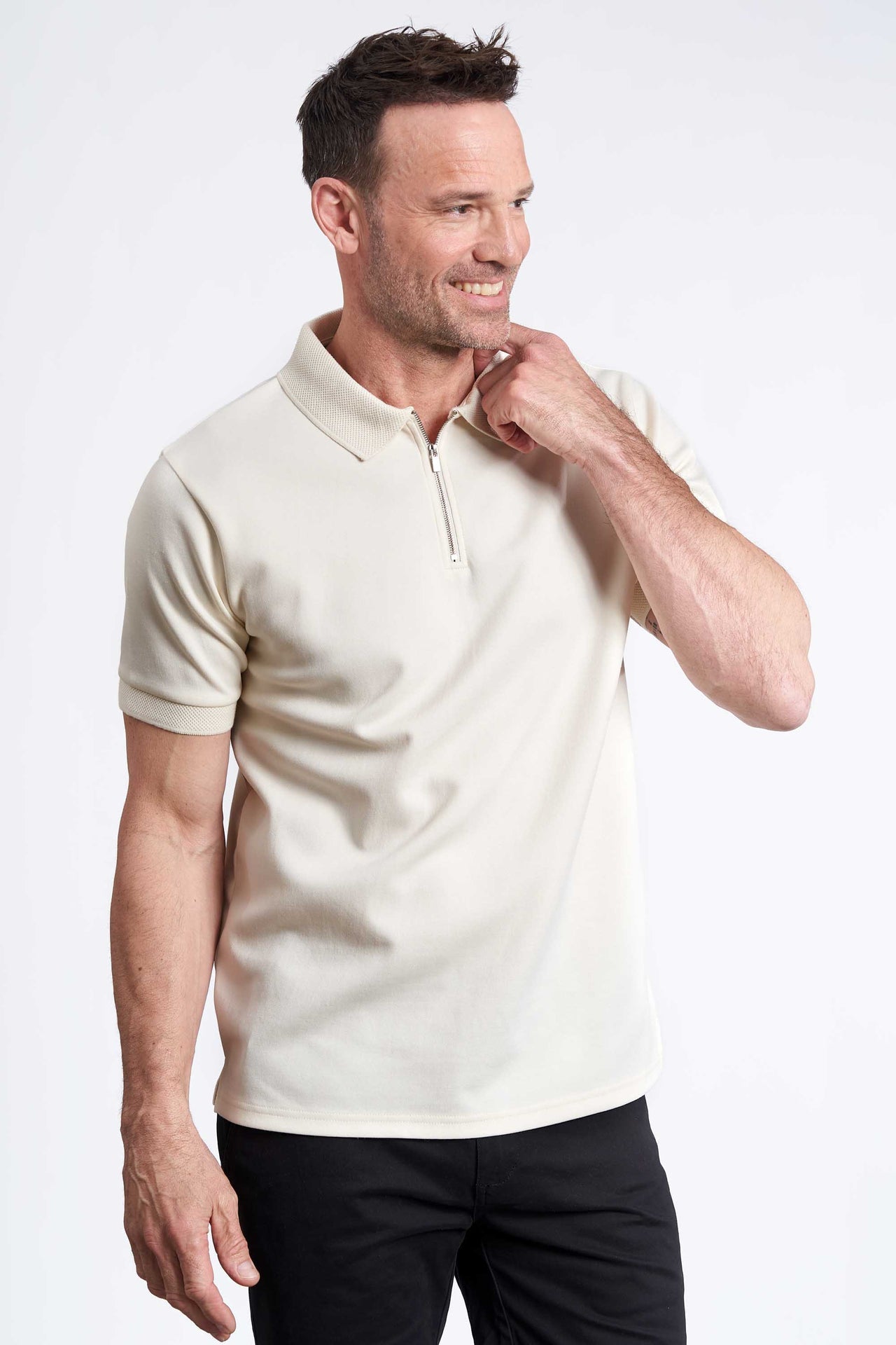Strik Polo 'Thyholm' - Unbleached