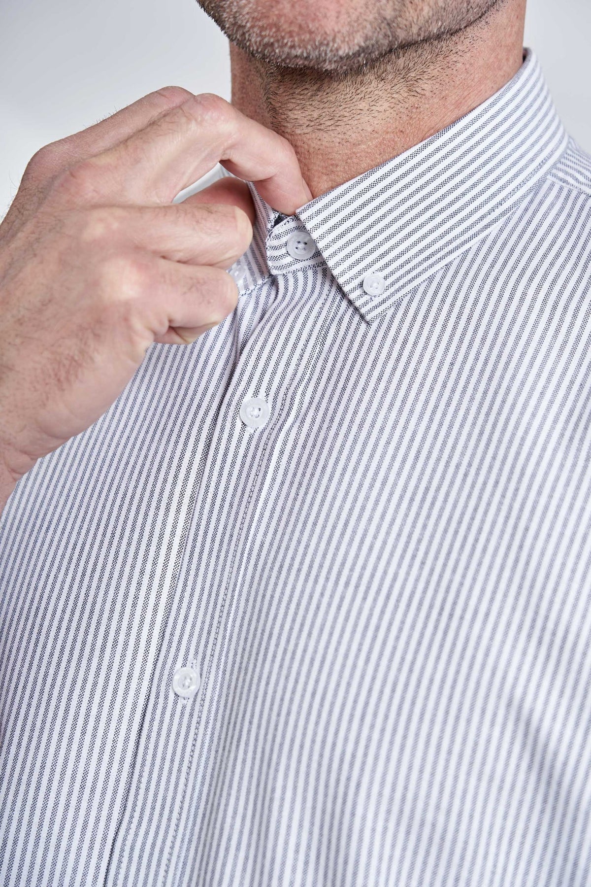 K/æ Oxford Skjorte 'Tinglev' - Insignia Blue Stripe