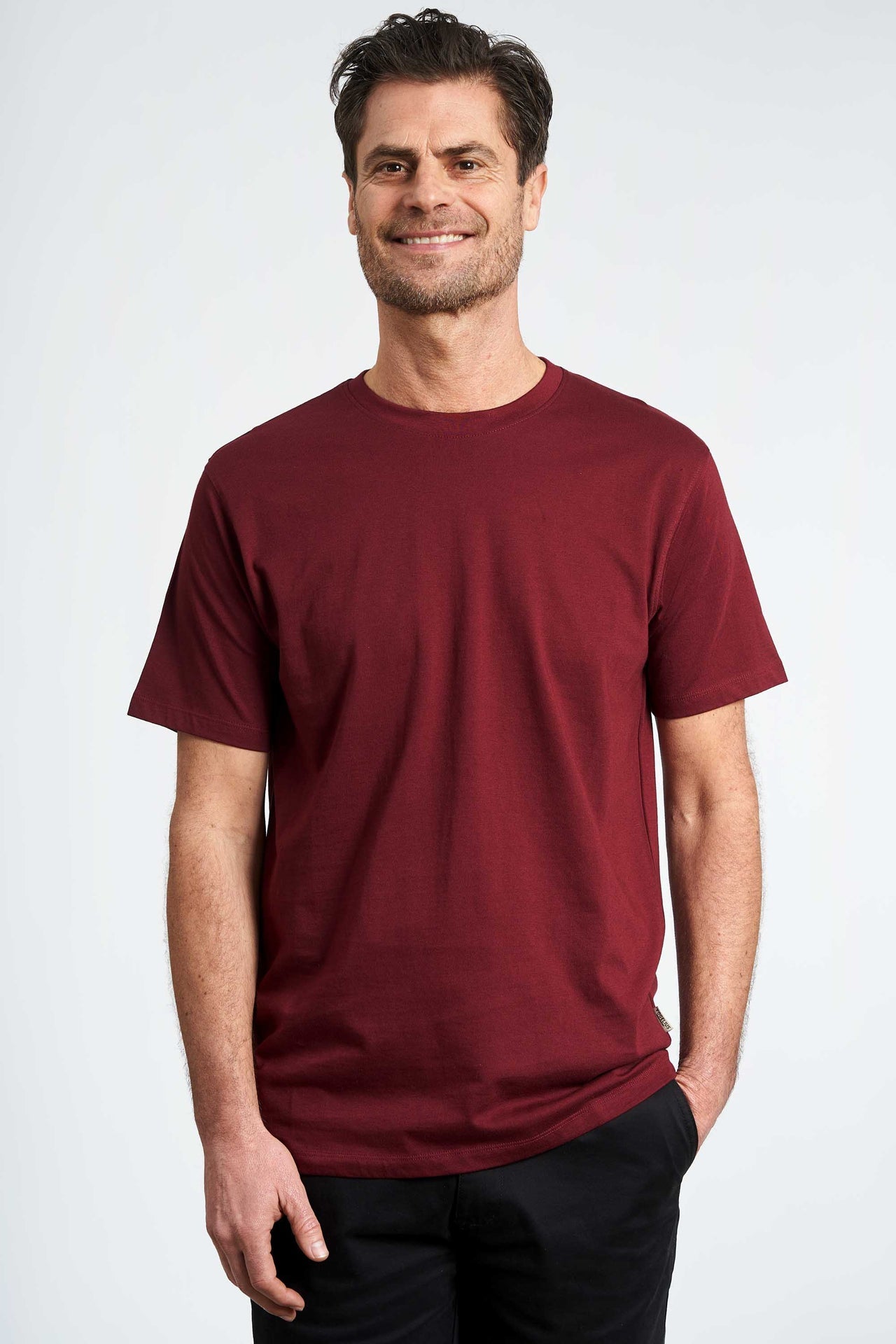 T-shirt 'Dollerup' - Deep Wine