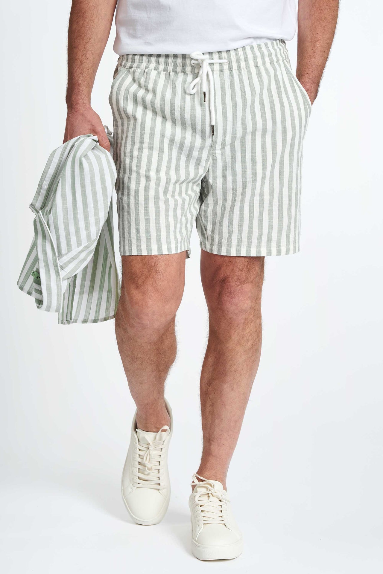 Shorts 'Vorbasse' - Seagrass Striped