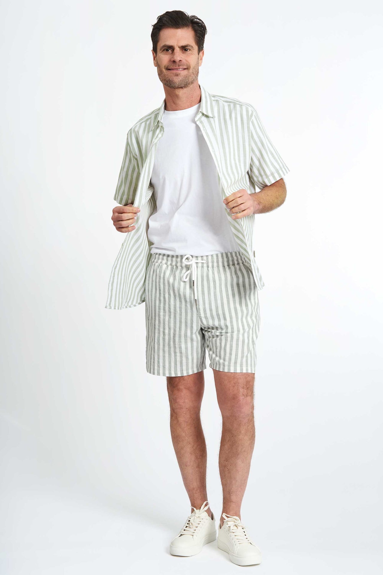 Shorts 'Vorbasse' - Seagrass Striped