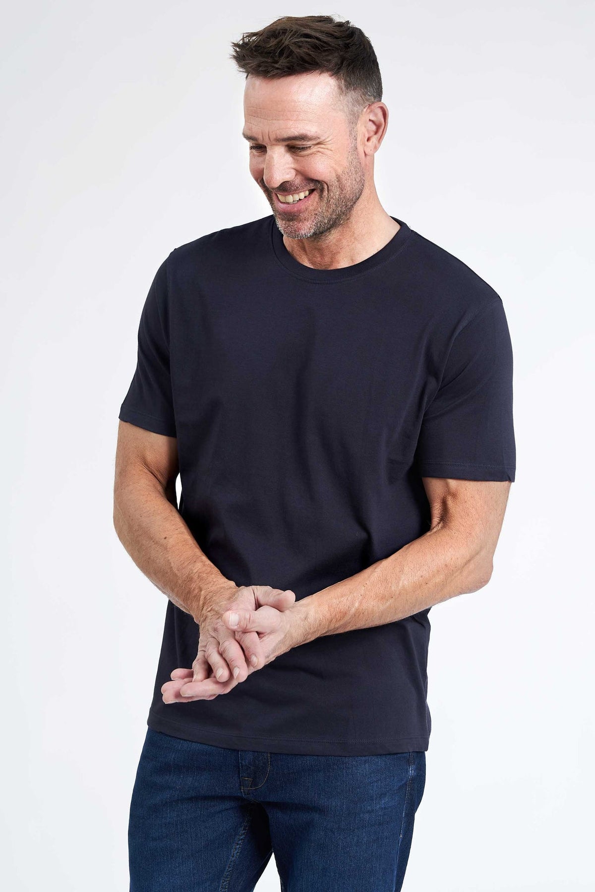 Basic T-shirt 'Fr. Havn' - Dark Navy
