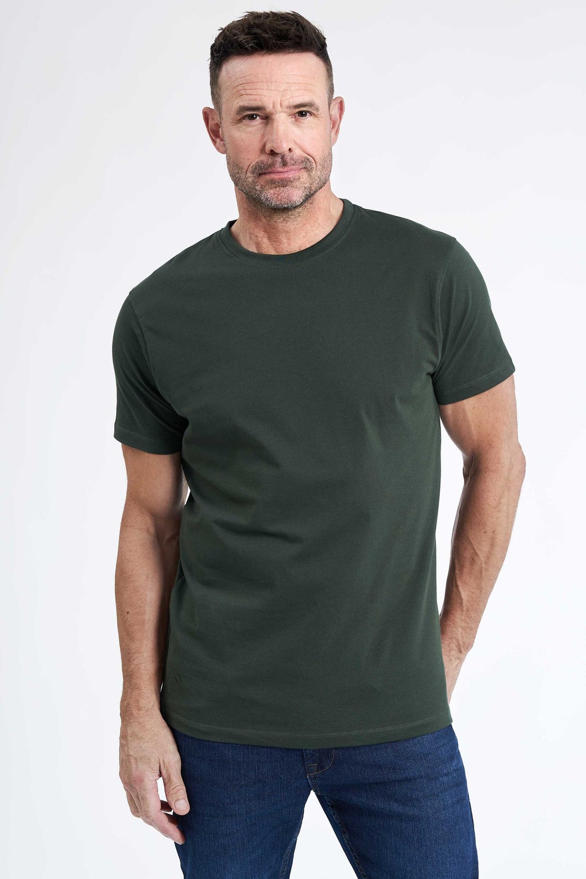 Basic T-shirt 'Fr. Havn' - Hunter Green