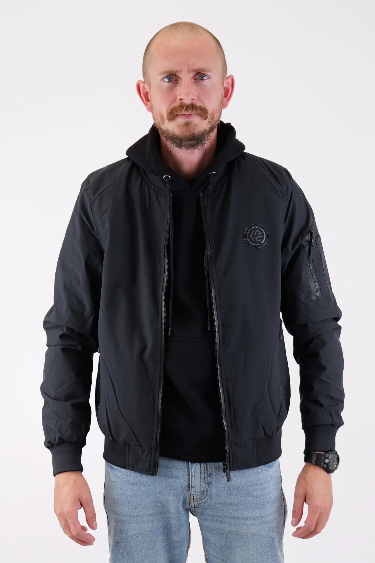 Bomber Jacket 'InBerto' - Black