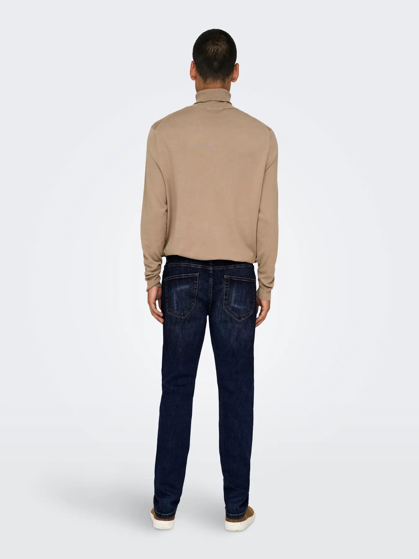 'Onsweft' Mellemhøj talje Regular fit Jeans - Dark Blue Denim