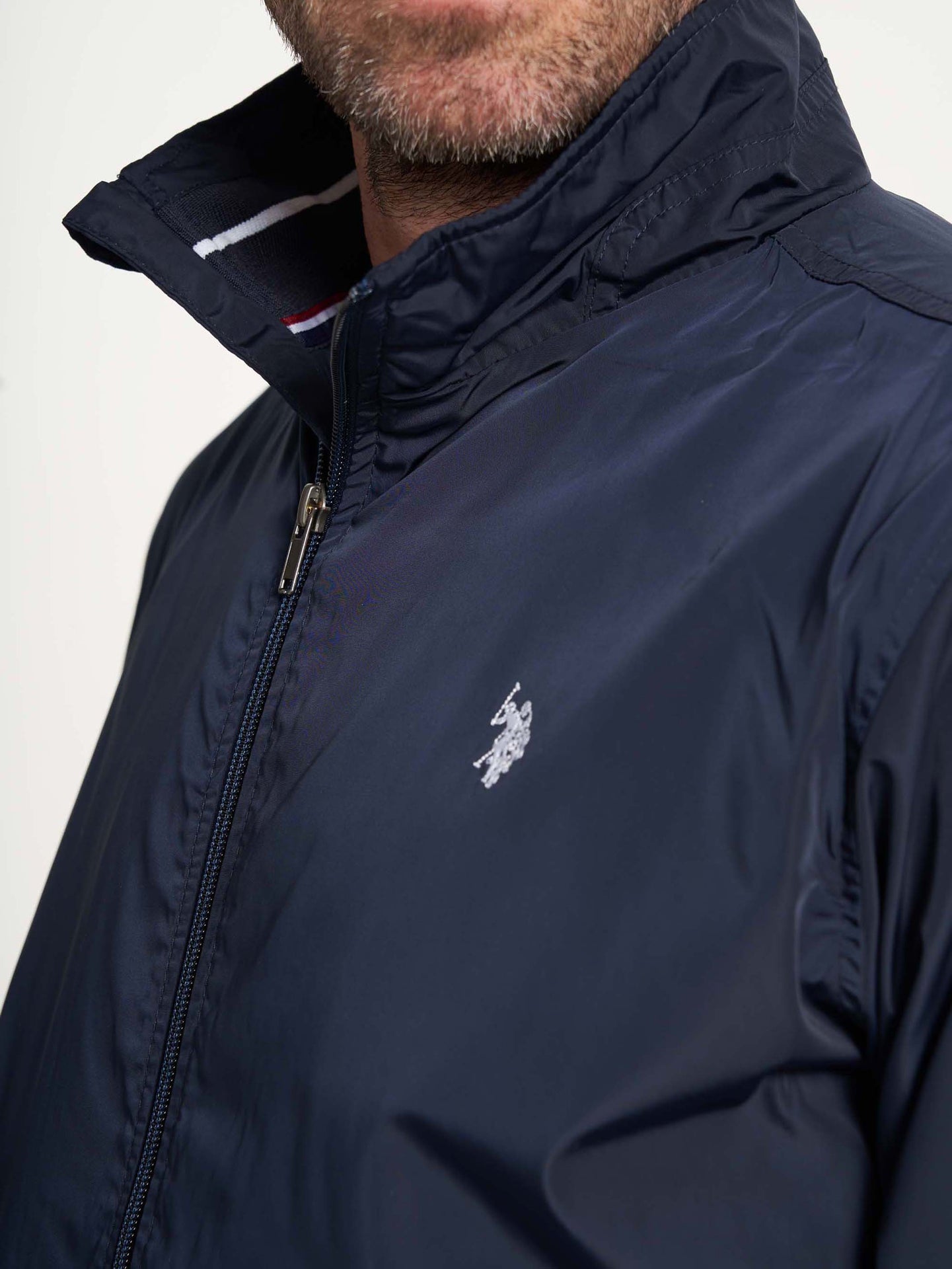 Cole jakke til mænd forår mørkeblå med logo