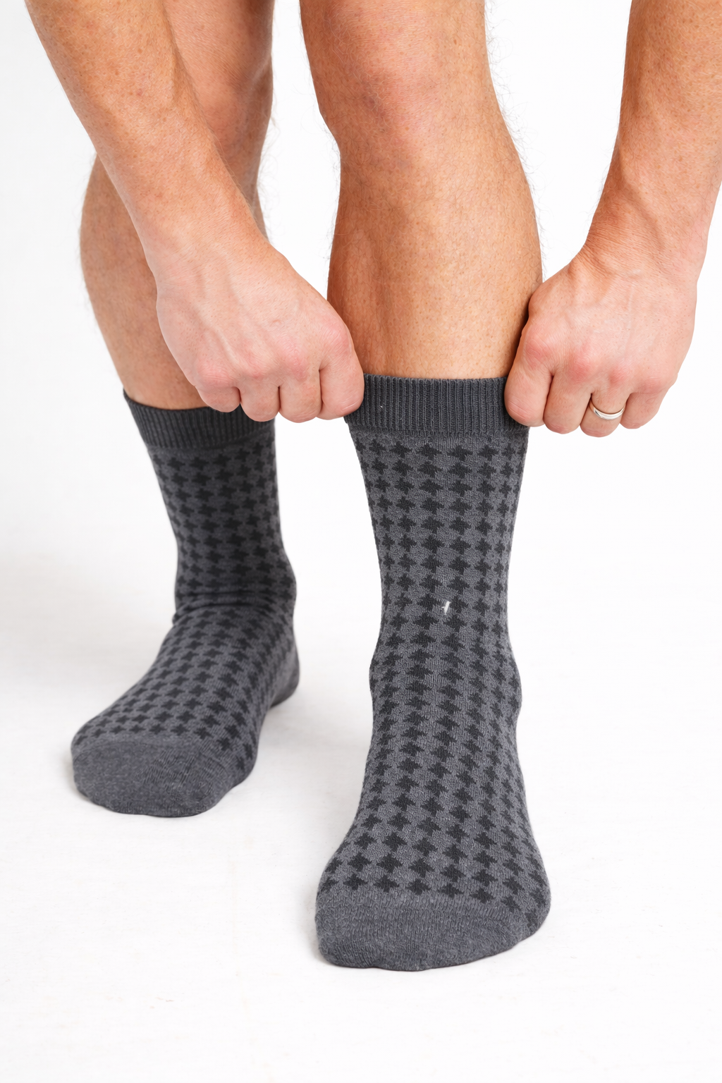 Strømpe 'Jerslev' - Dark Grey Melange