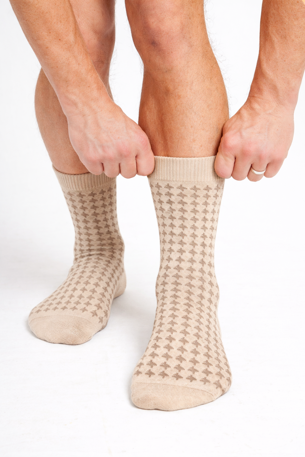 Strømpe 'Jerslev' - Clay Melange