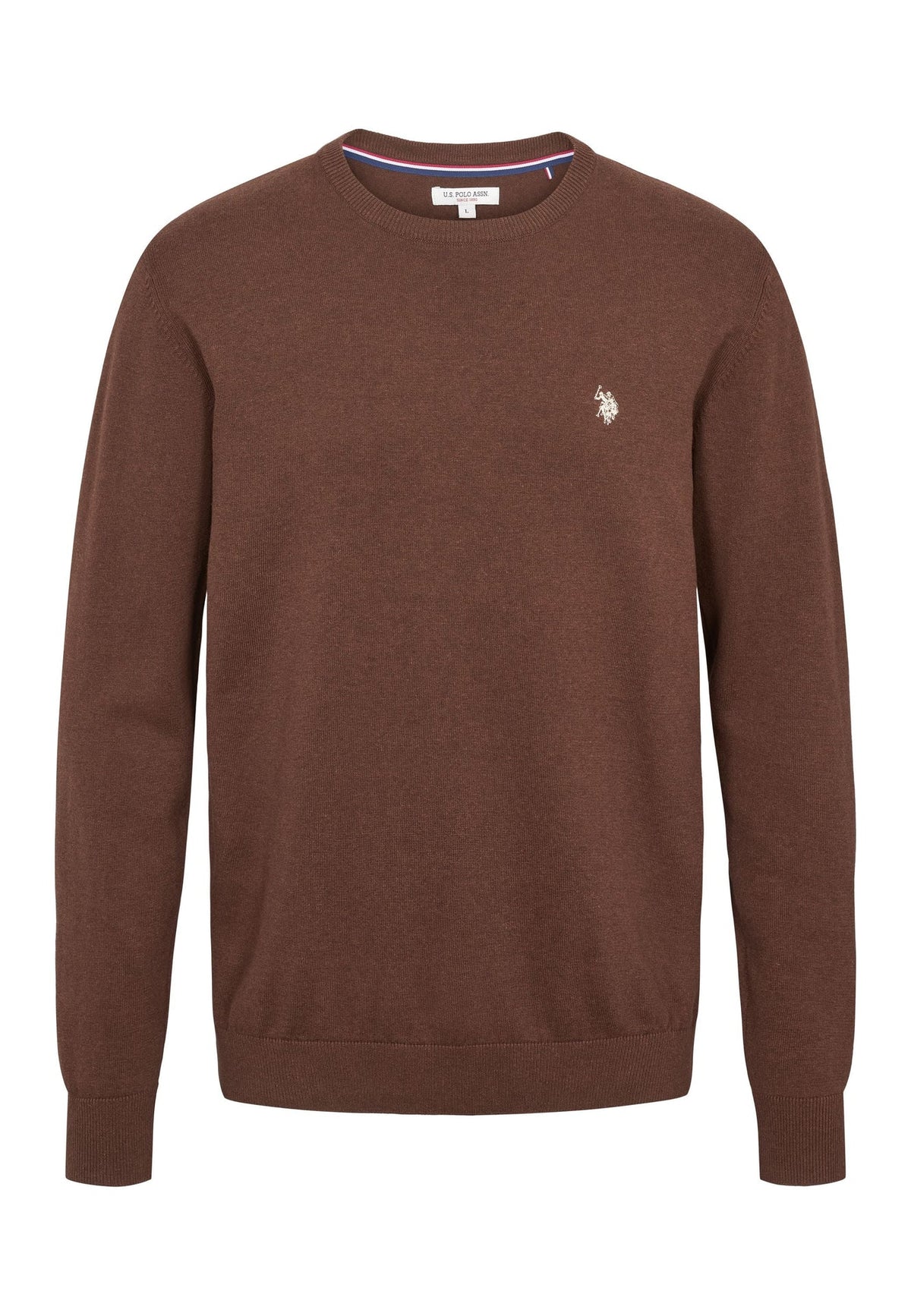 O'Neck Knit 'Adair' - Chestnut Melange
