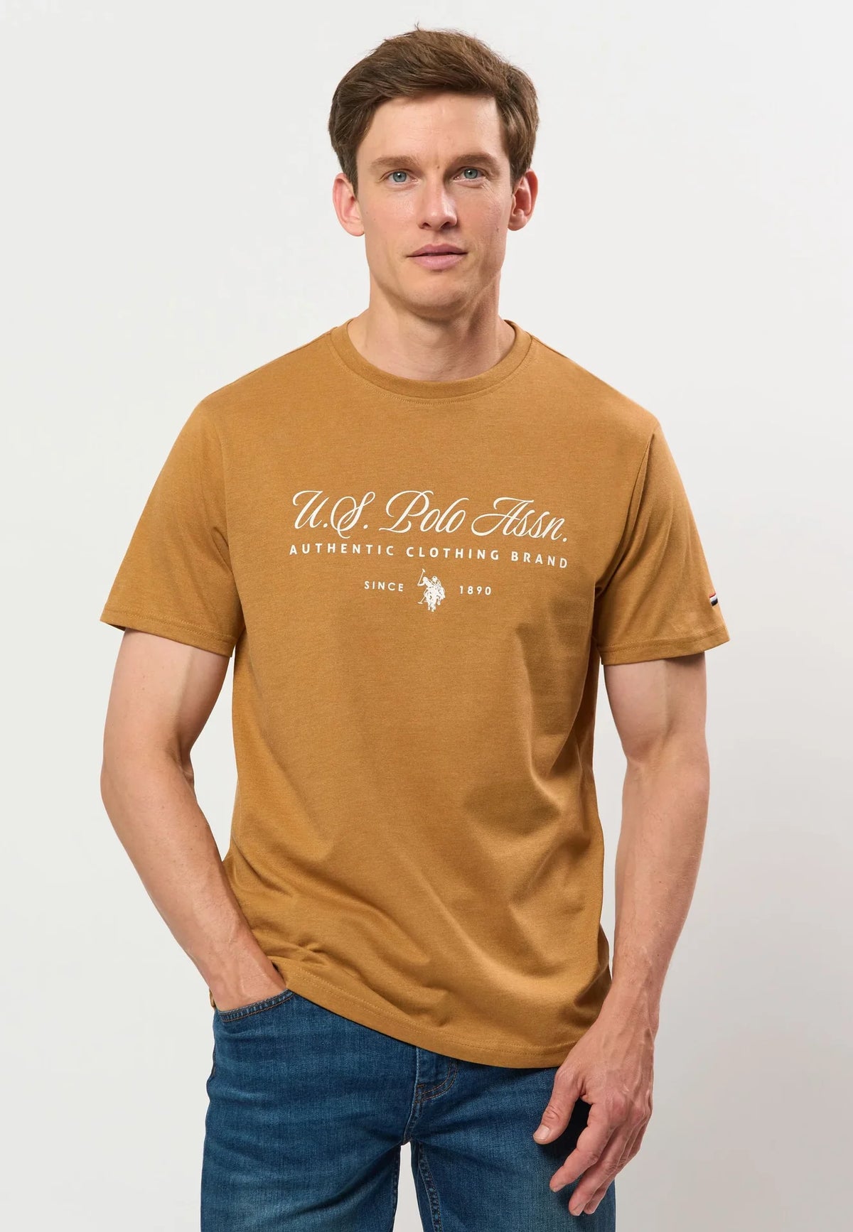 T-Shirt 'Dag' - Brown Sugar