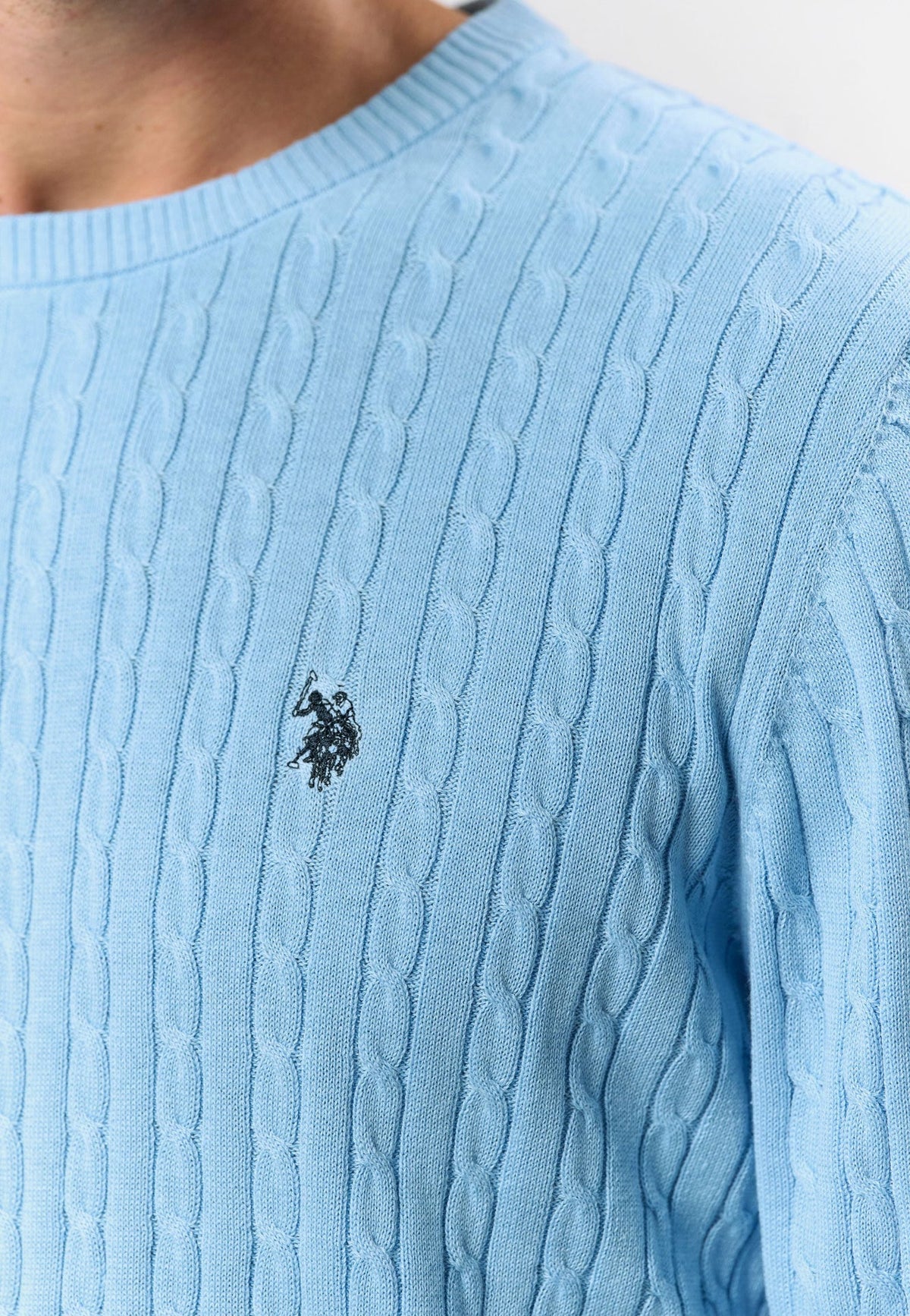Kabel Strik 'Mads' - Placid Blue