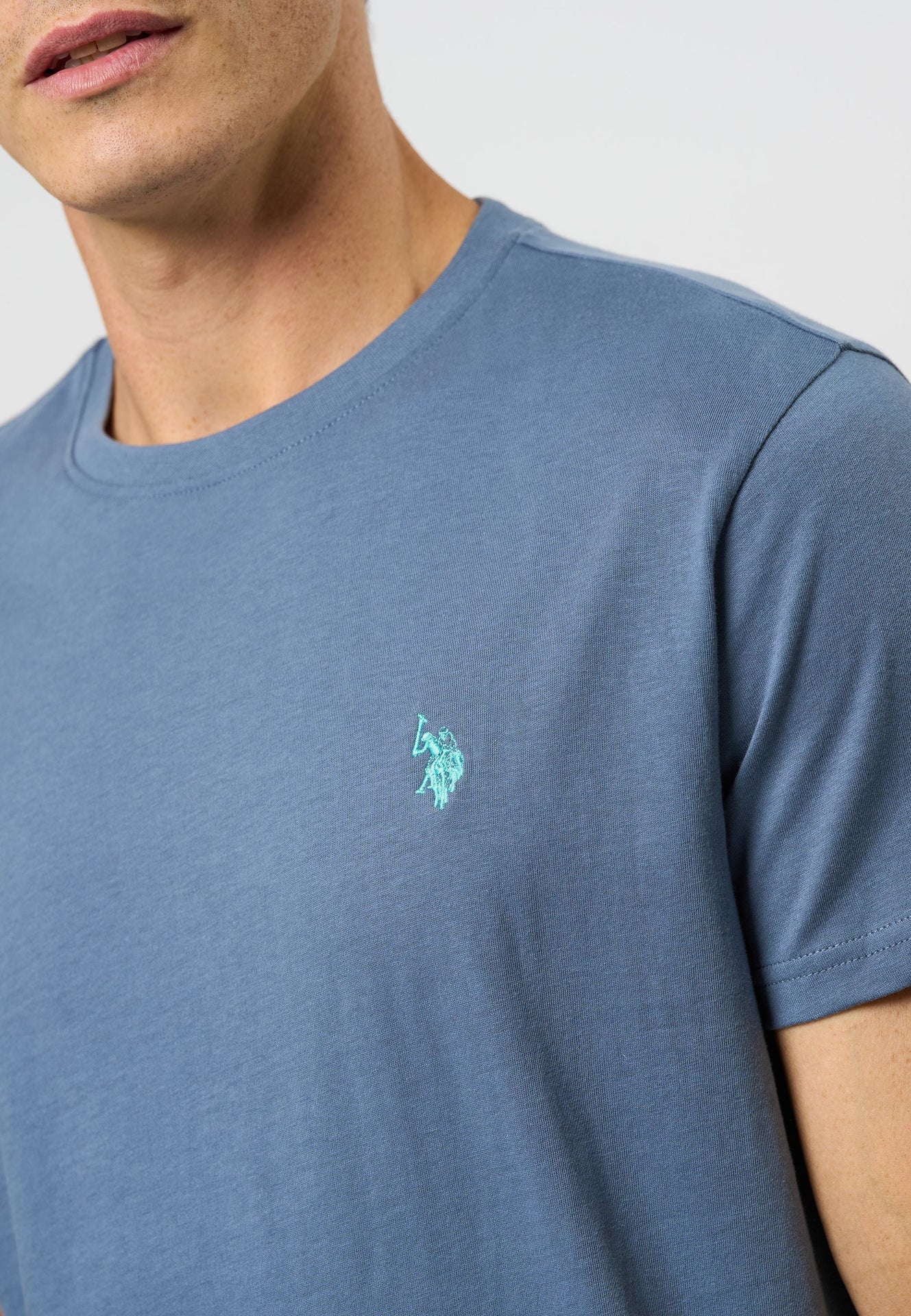 Logo T-Shirt 'Arjun' - China Blue