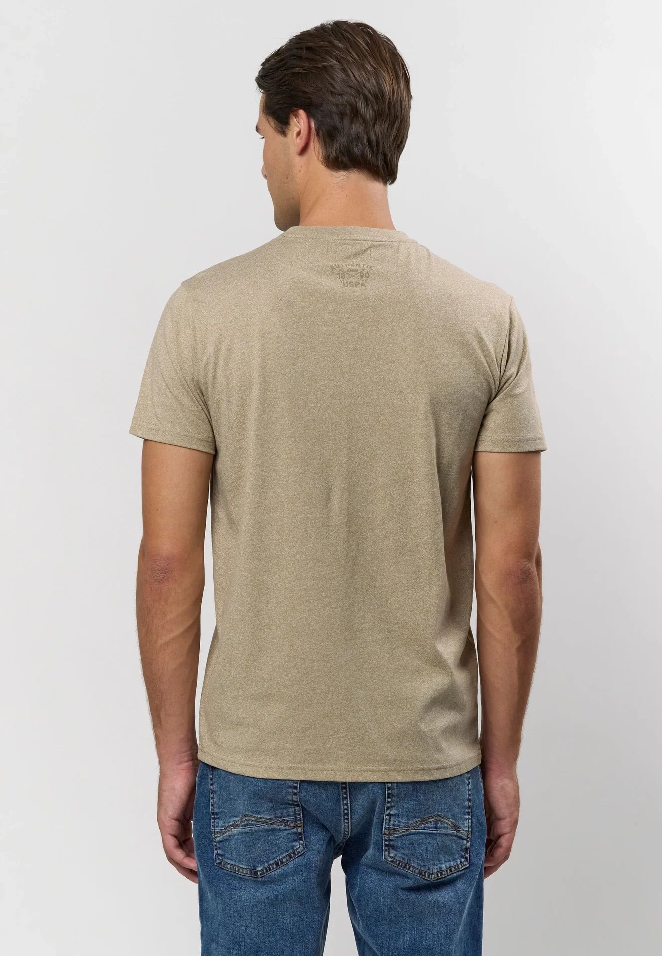 Logo T-Shirt 'Archibald' - Crockery Melange