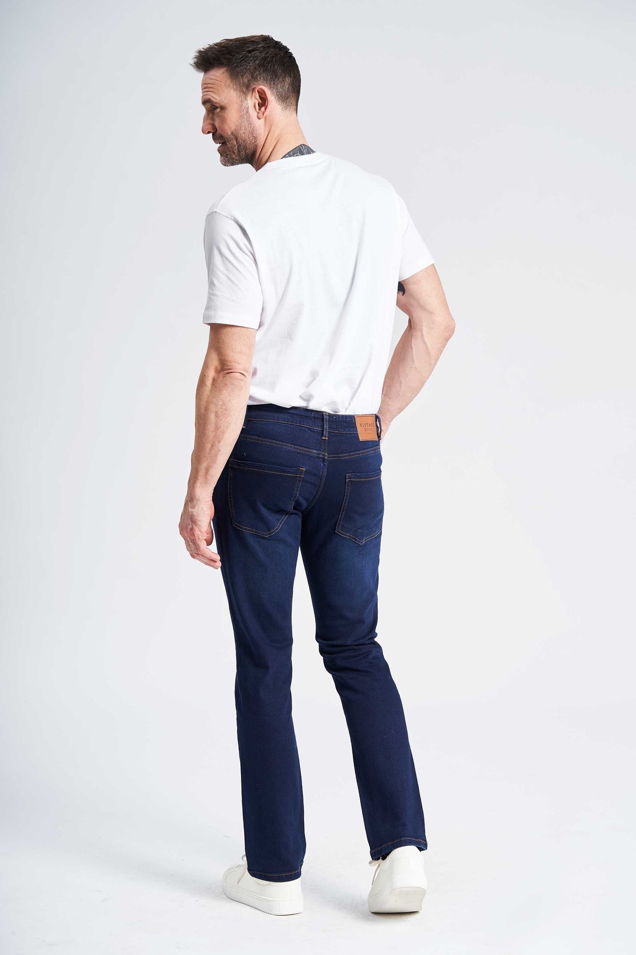 Jeans 'August' - Navy Overdyed