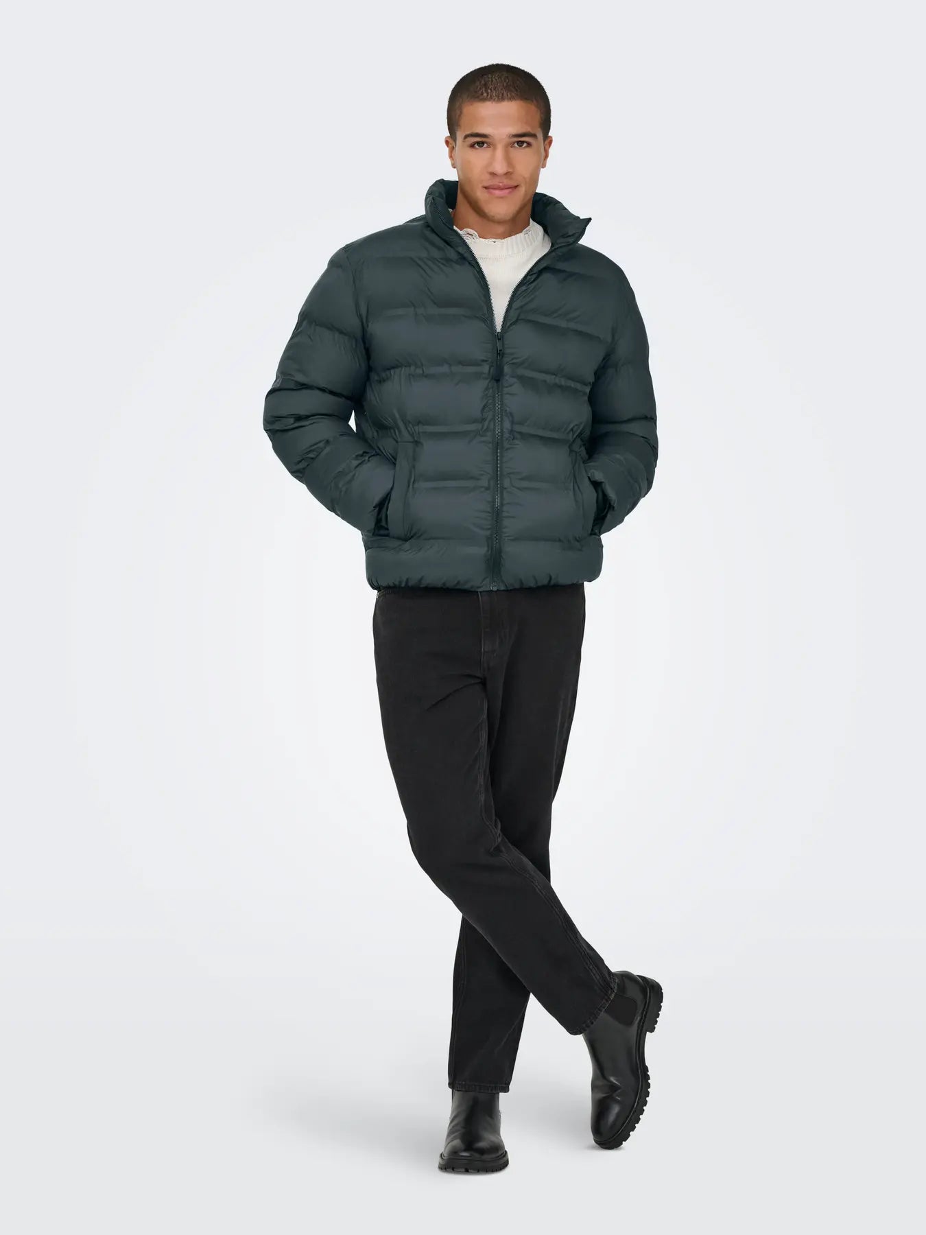 'Onsunion' Puffer Jakke - Black