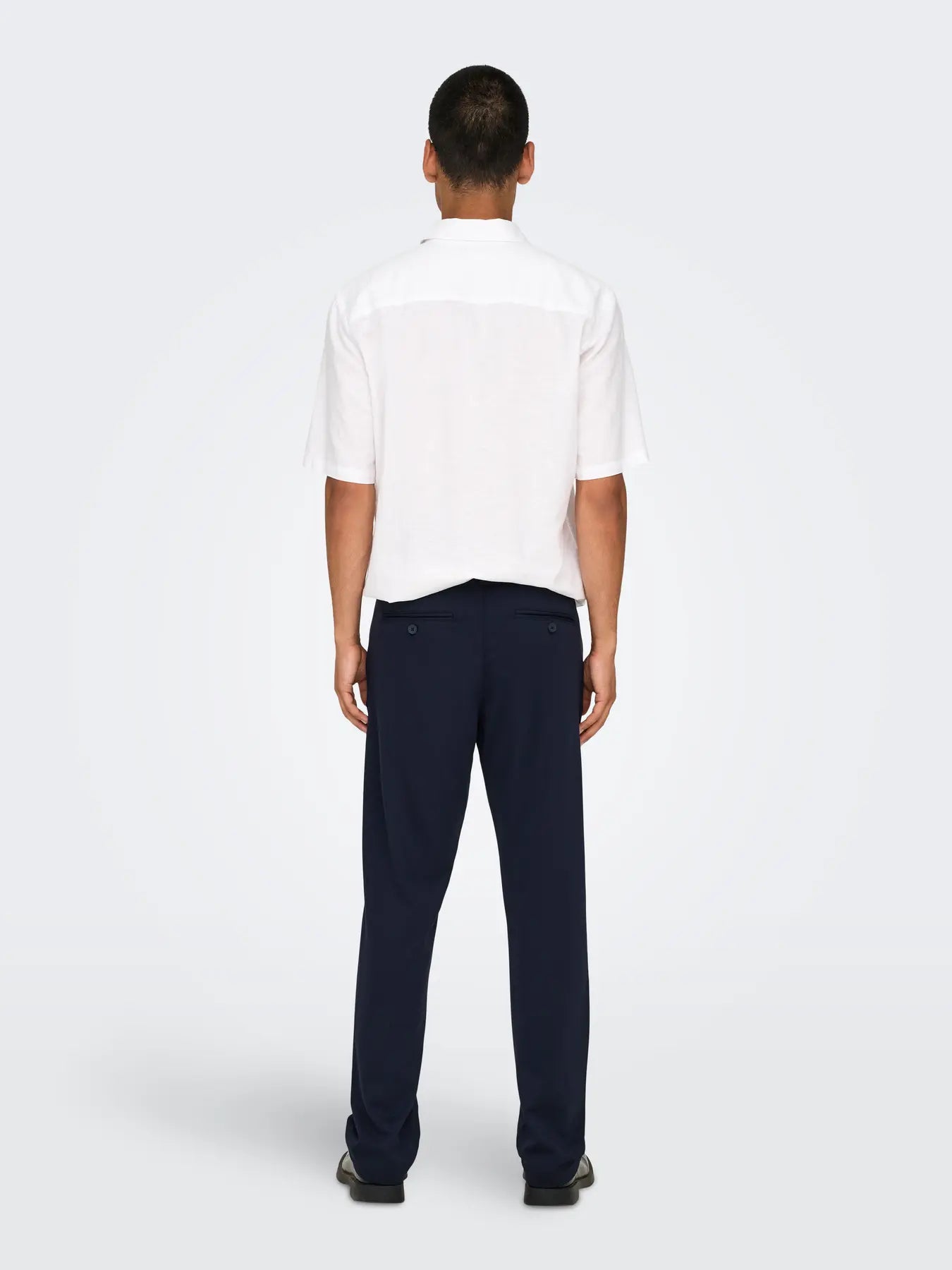 'Onsmark' Regular fit Chinobukser - Night Sky