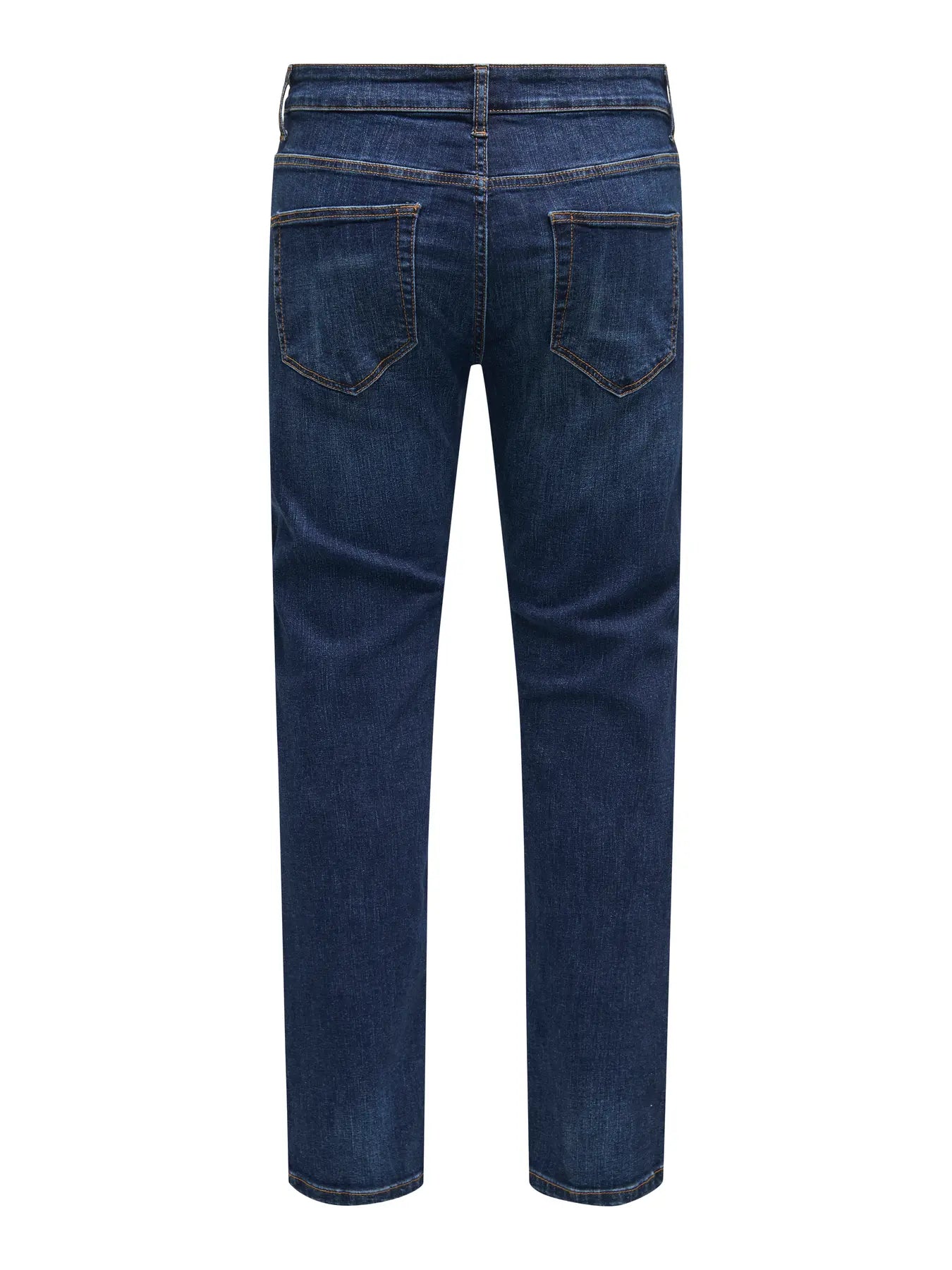 'Onsweft' Mellemhøj talje Regular fit Jeans - Dark Blue Denim