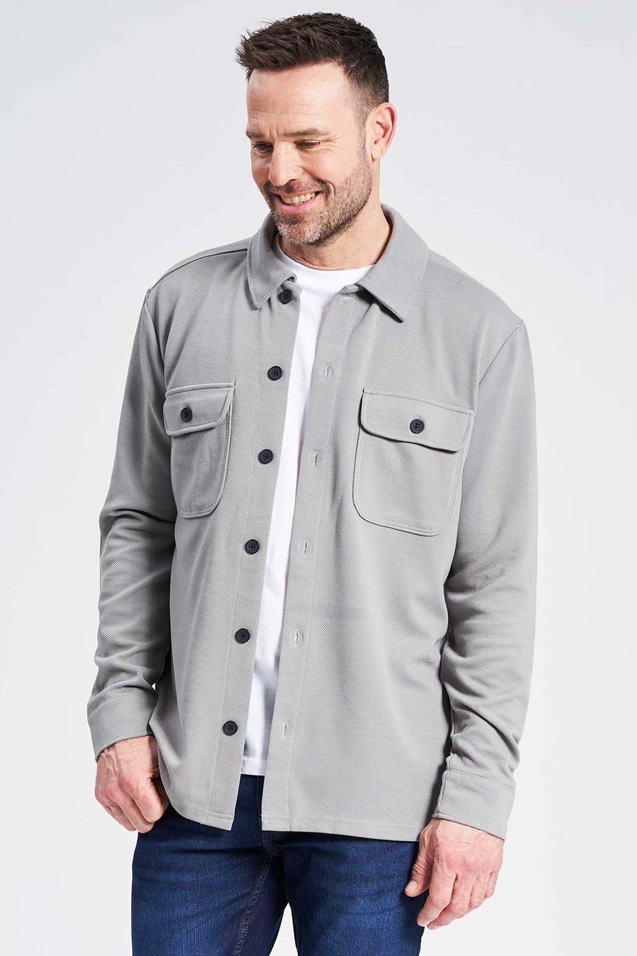 Overshirt 'INNello' - Light Grey