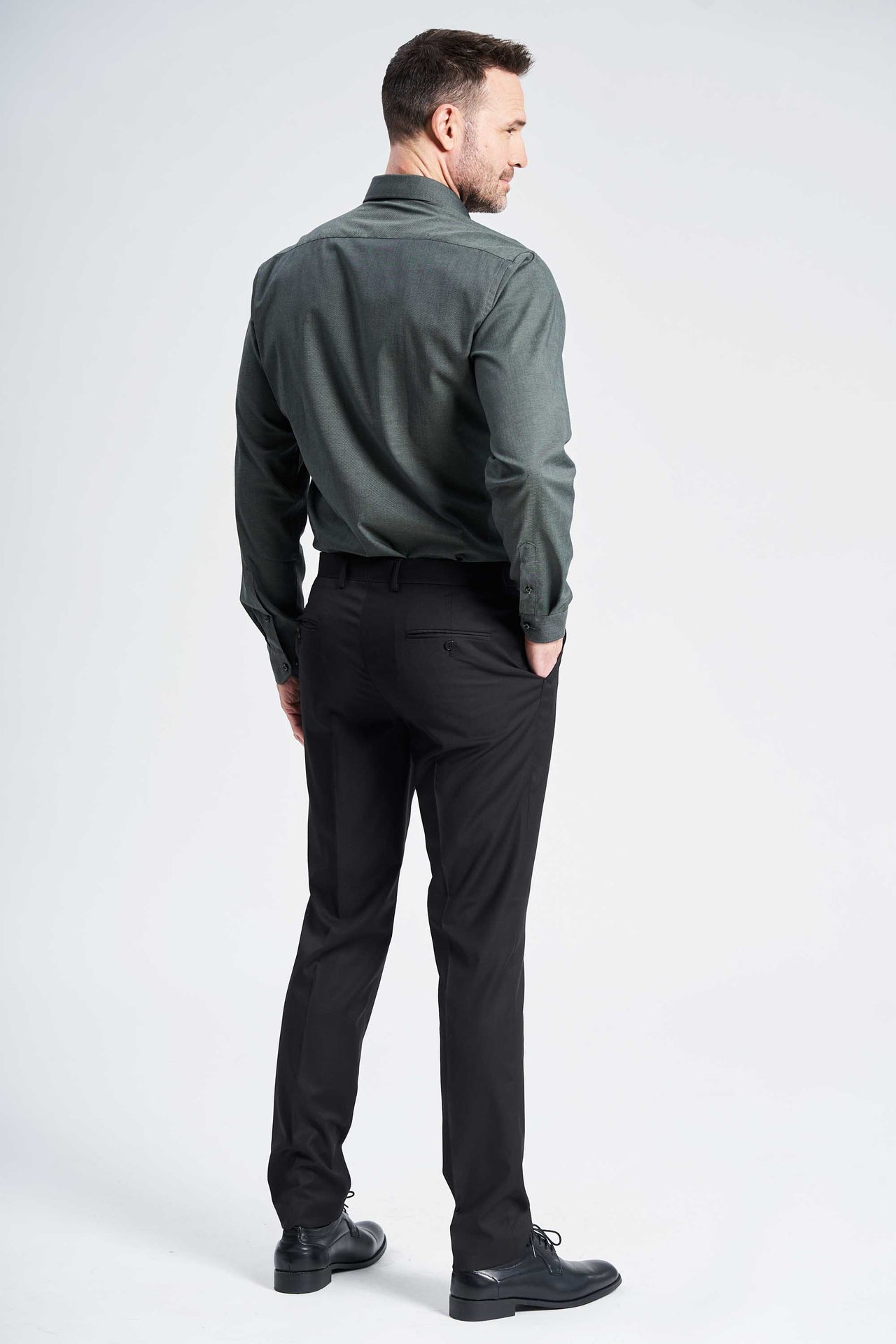 Strygefri Skjorte 'Andreas' - Olive