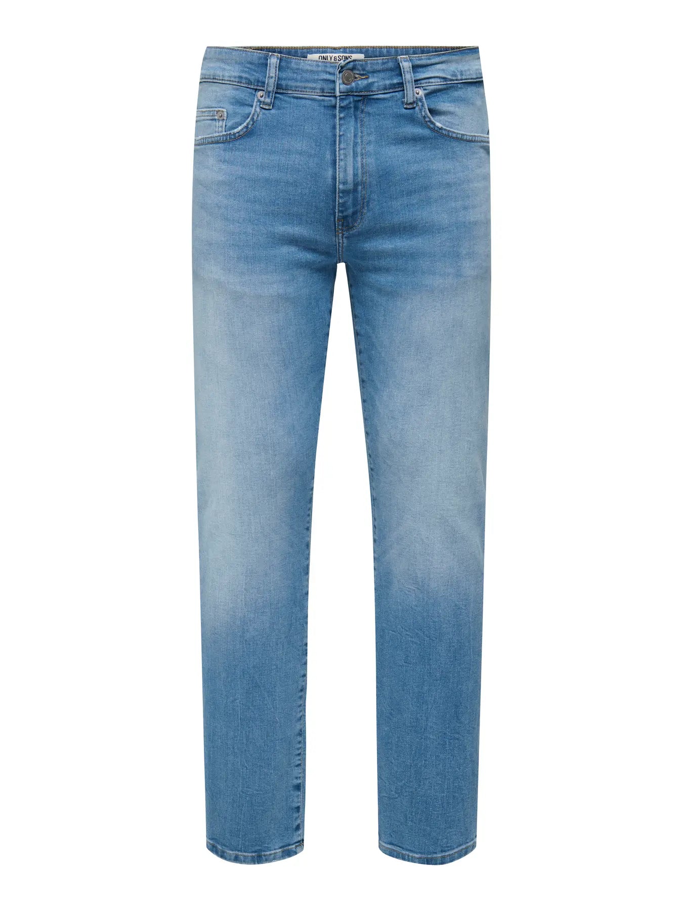 'Onsweft' Mellemhøj talje Regular fit Jeans - Light Medium Blue Denim