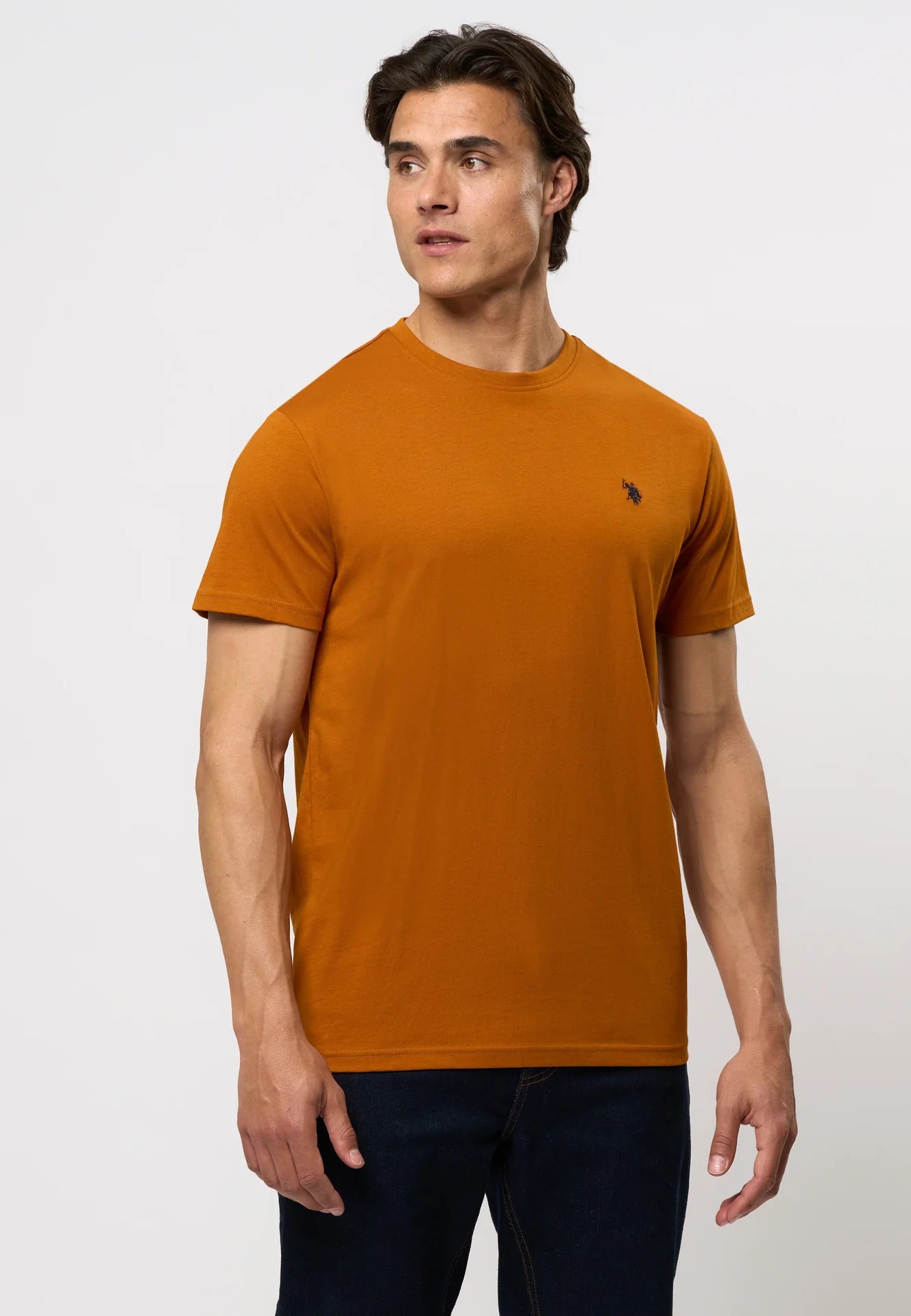 Logo T-shirt 'Arjun' - Pumpkin Spice