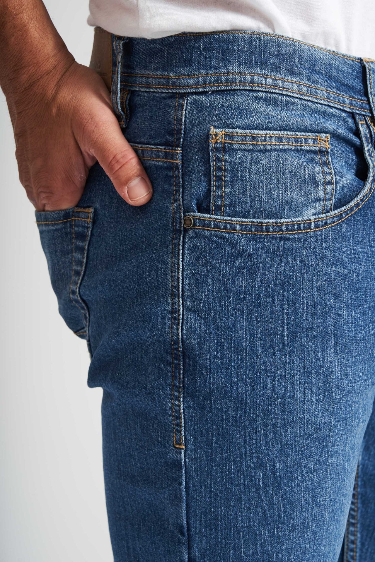 Stretch Jeans 'Twister' - Middle Blue (291)