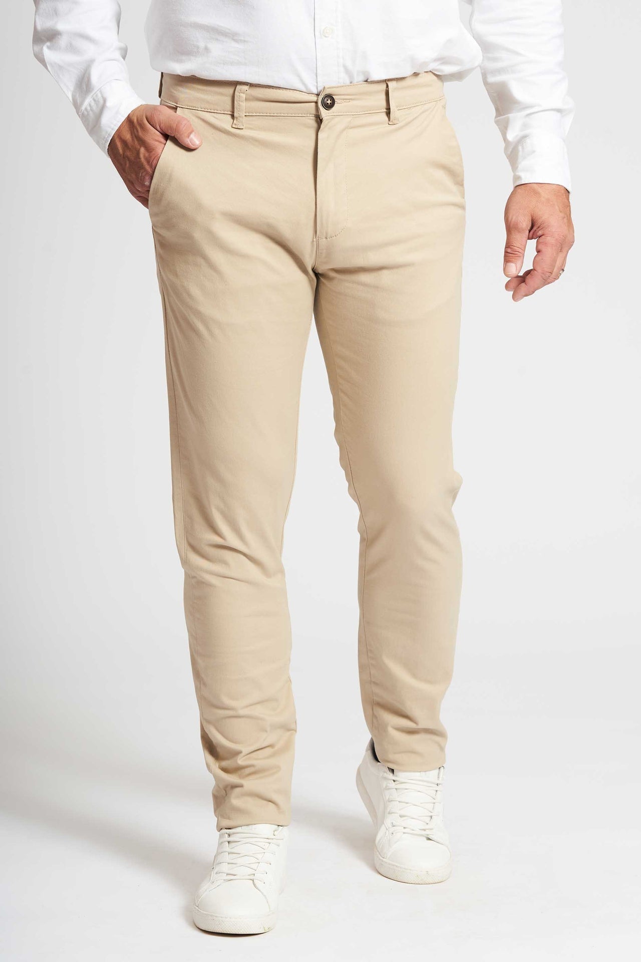 Stretch Chino 'Aksel' - Sand