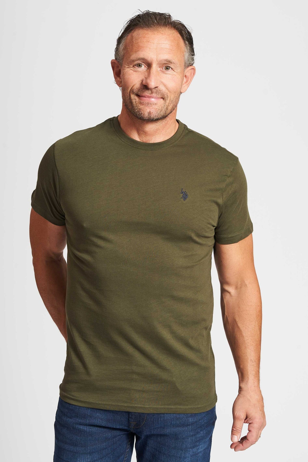 Logo T-shirt 'Arjun' - Forest Night