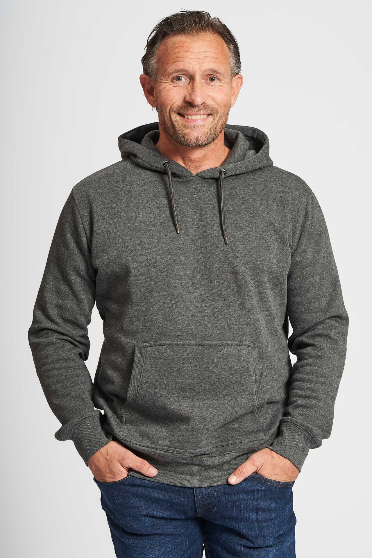 Sweat Hoodie 'Thy' - Dark Grey Mel.