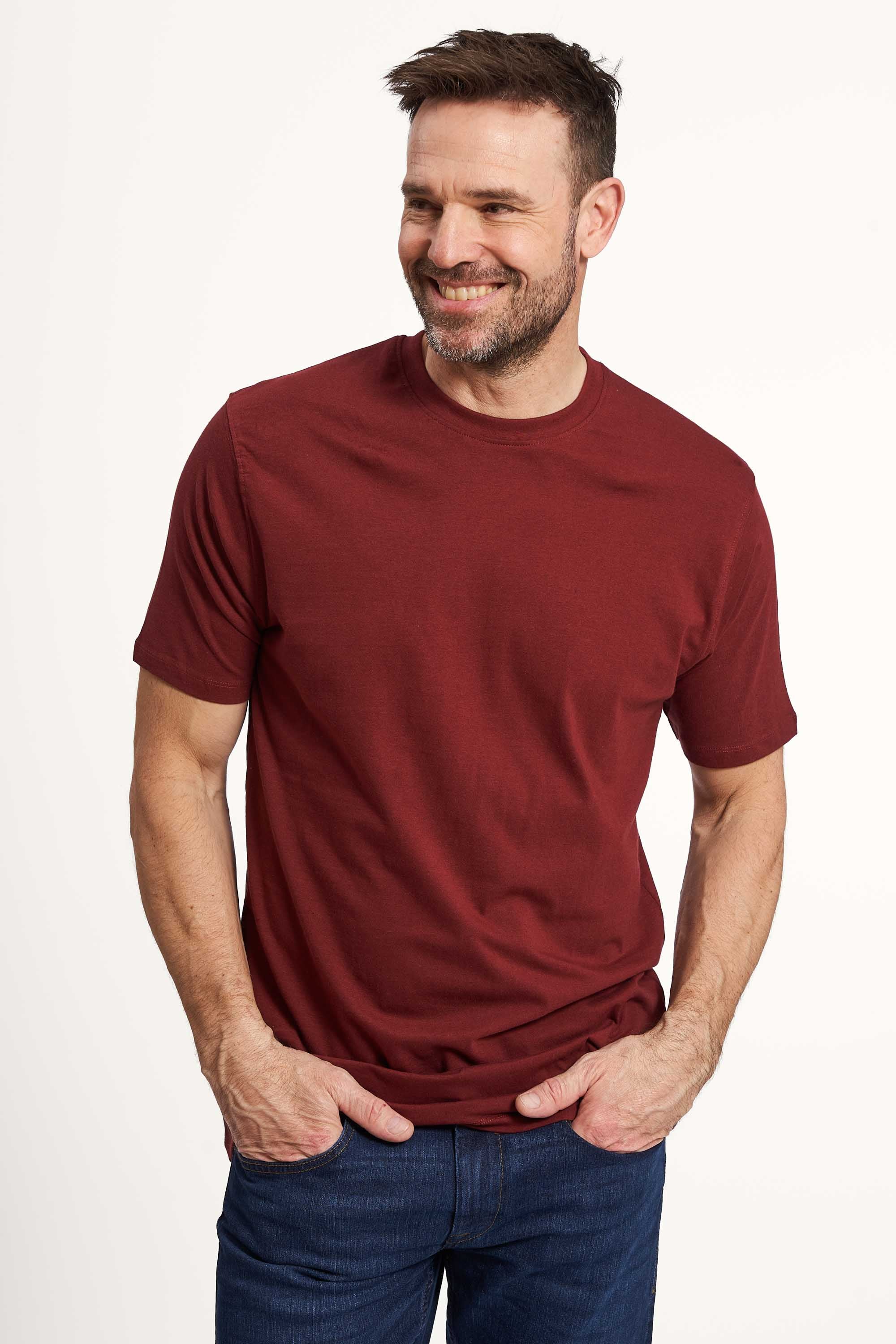 T-Shirt 'Borre' - Deep Wine