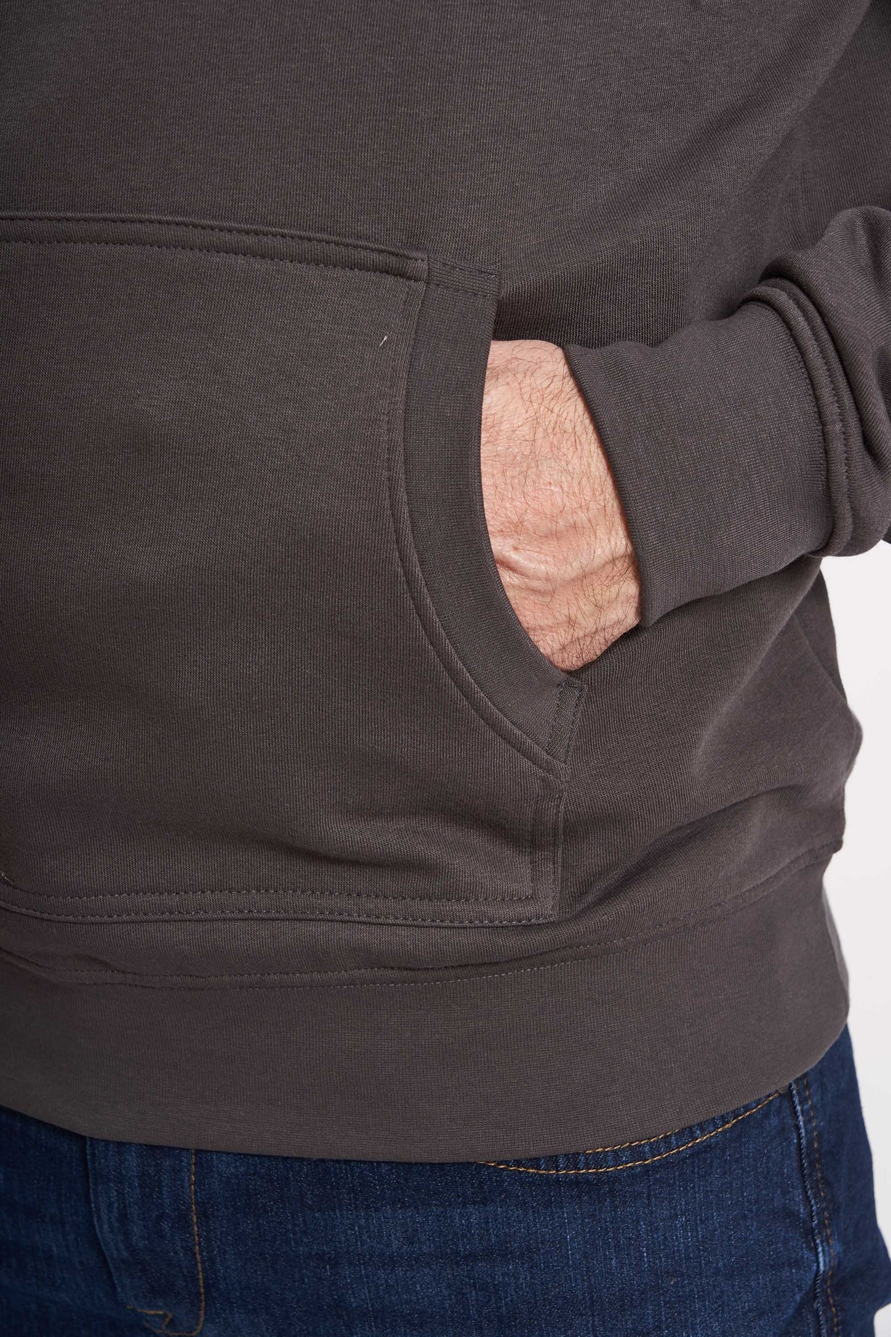 Sweat Hoodie 'Trige' - Dark Cement