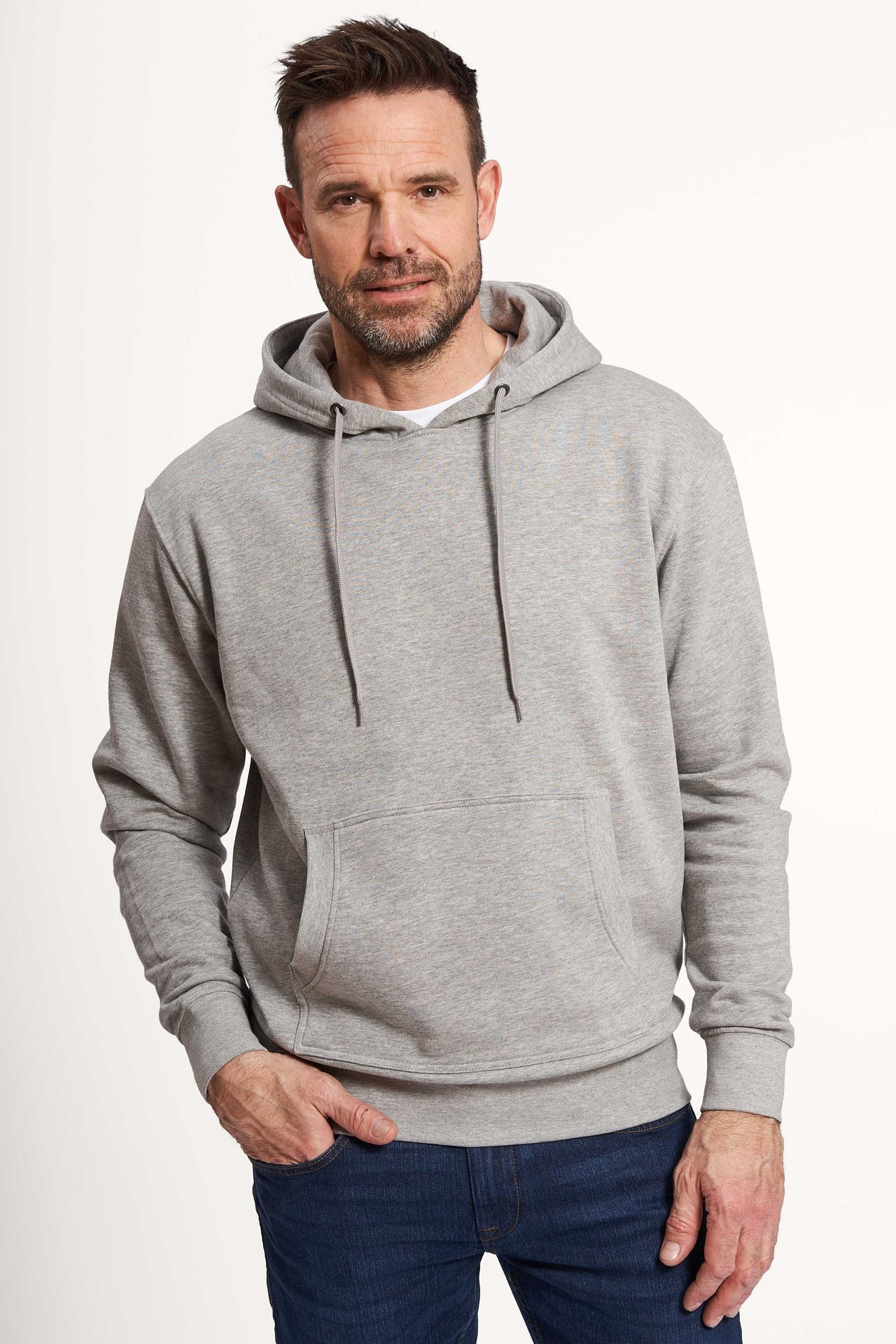 Sweat Hoodie 'Trige' - Grey Melange