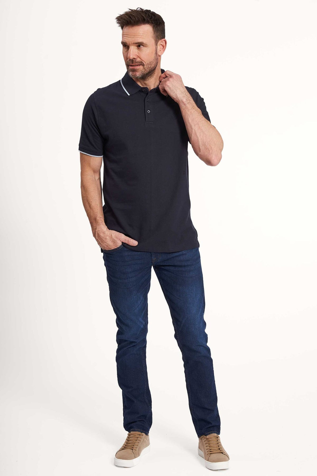 Polo T-Shirt 'Grenaa' - Blue Nights Two