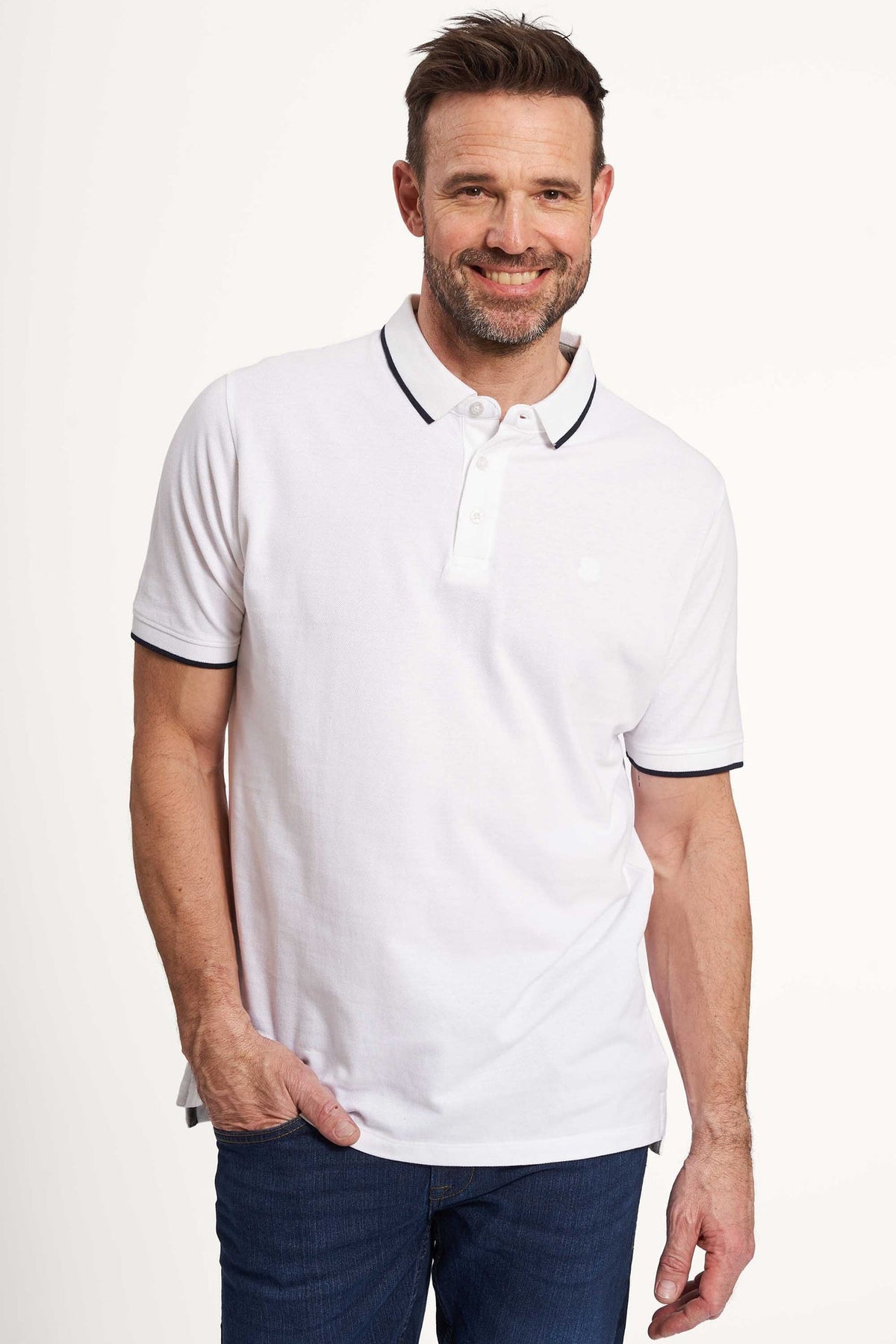 Polo T-Shirt 'Grenaa' - Optical White Two